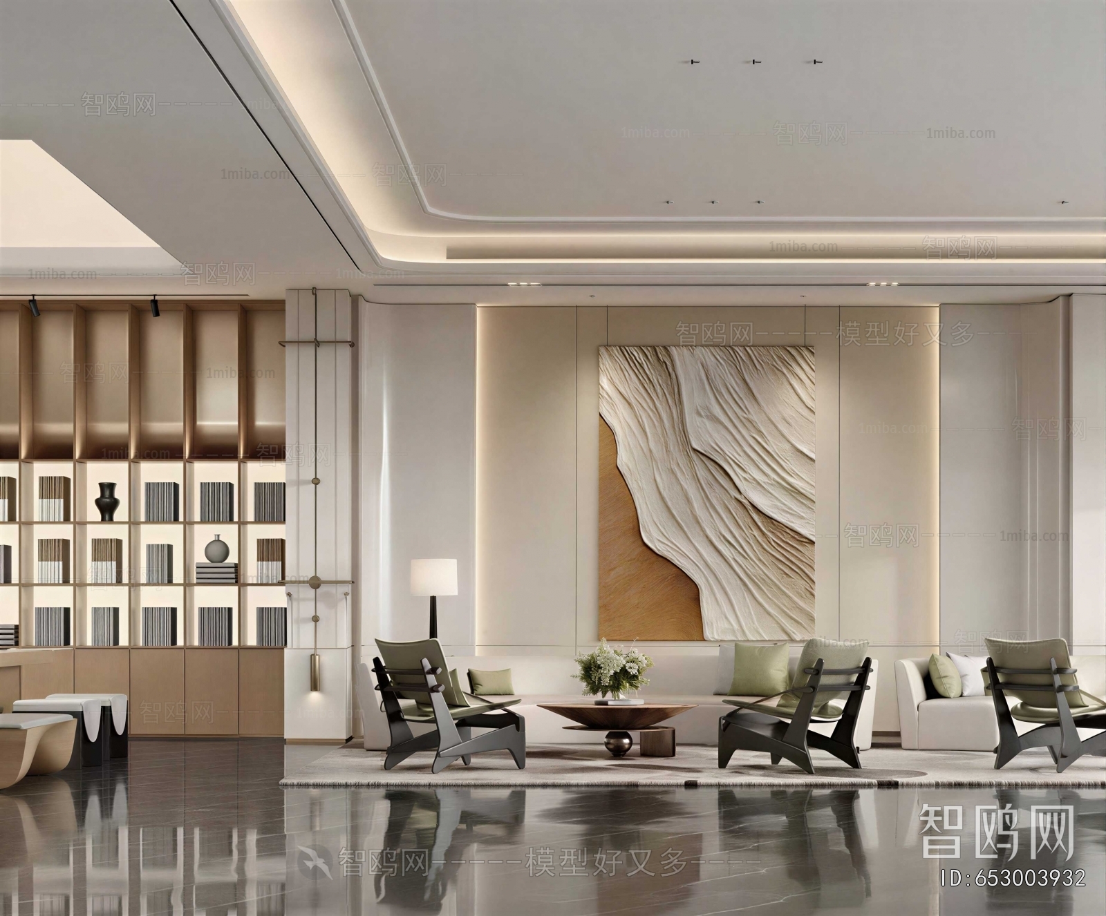 Modern Office Reception Desk