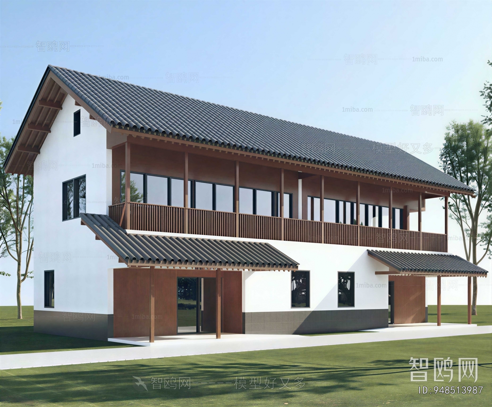 Chinese Style Appearance Of Commercial Building