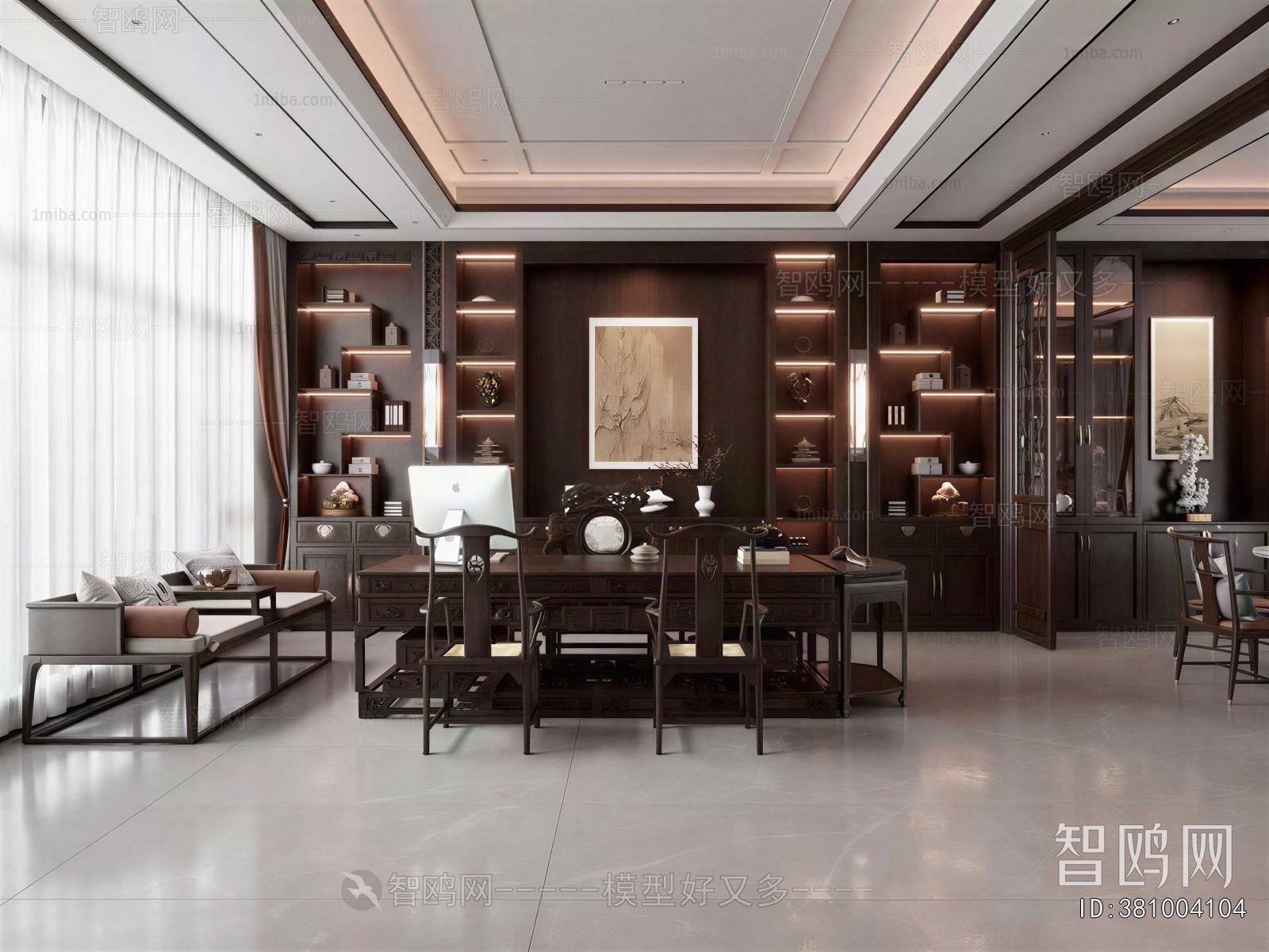 New Chinese Style Study Space