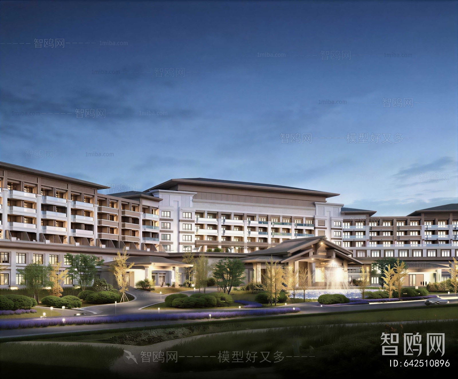 New Chinese Style Building Appearance