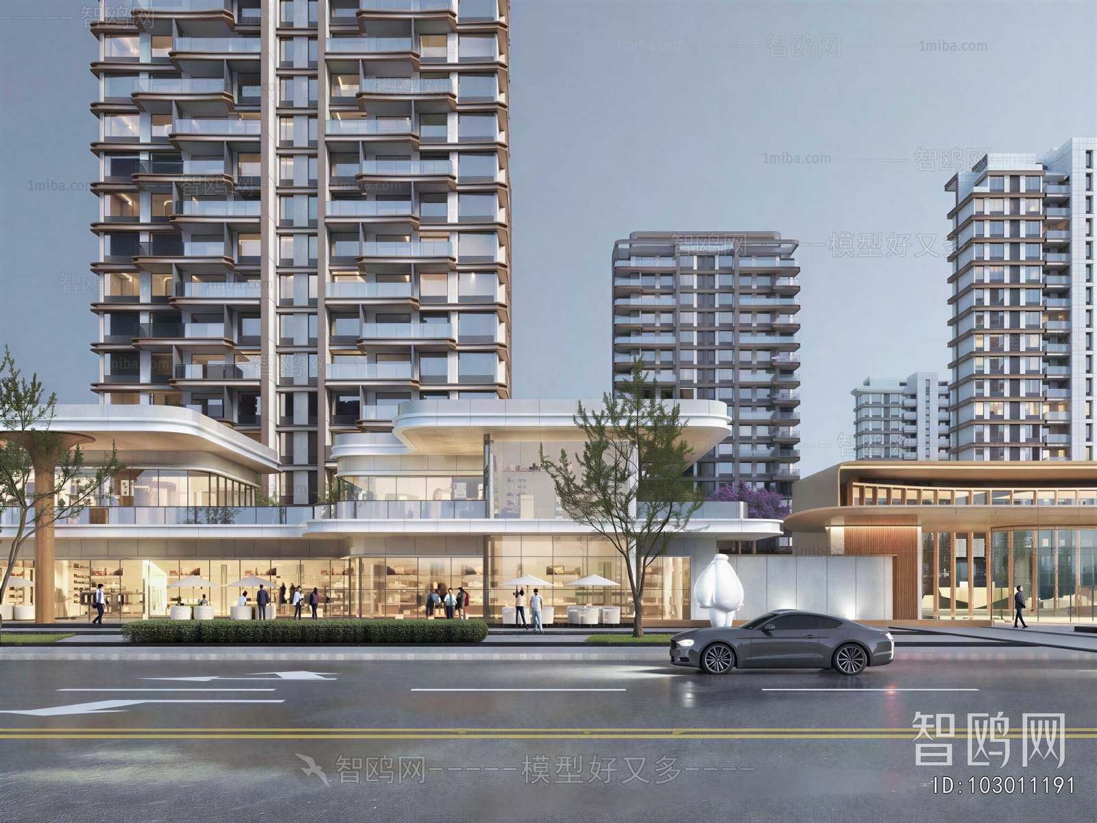 Modern Appearance Of Commercial Building