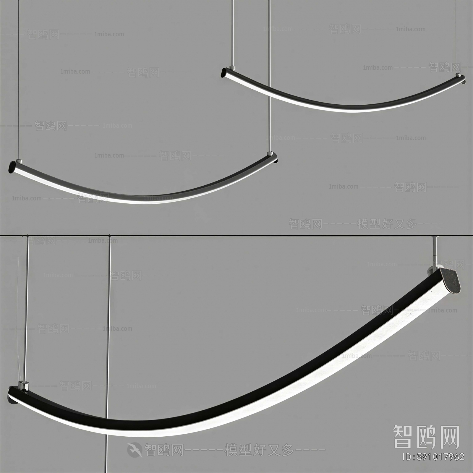 Modern Long Chandelier