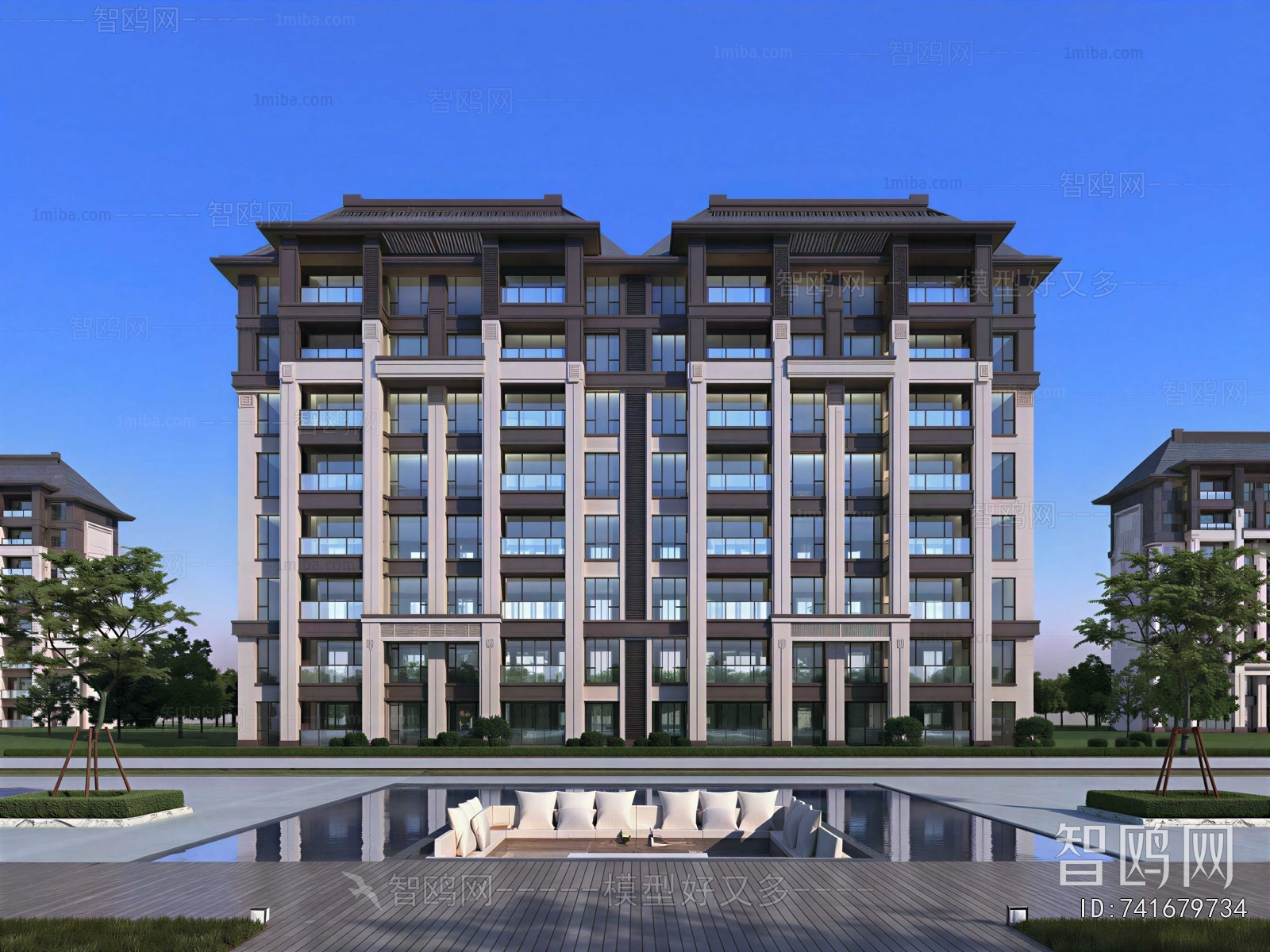 New Chinese Style Residential Building