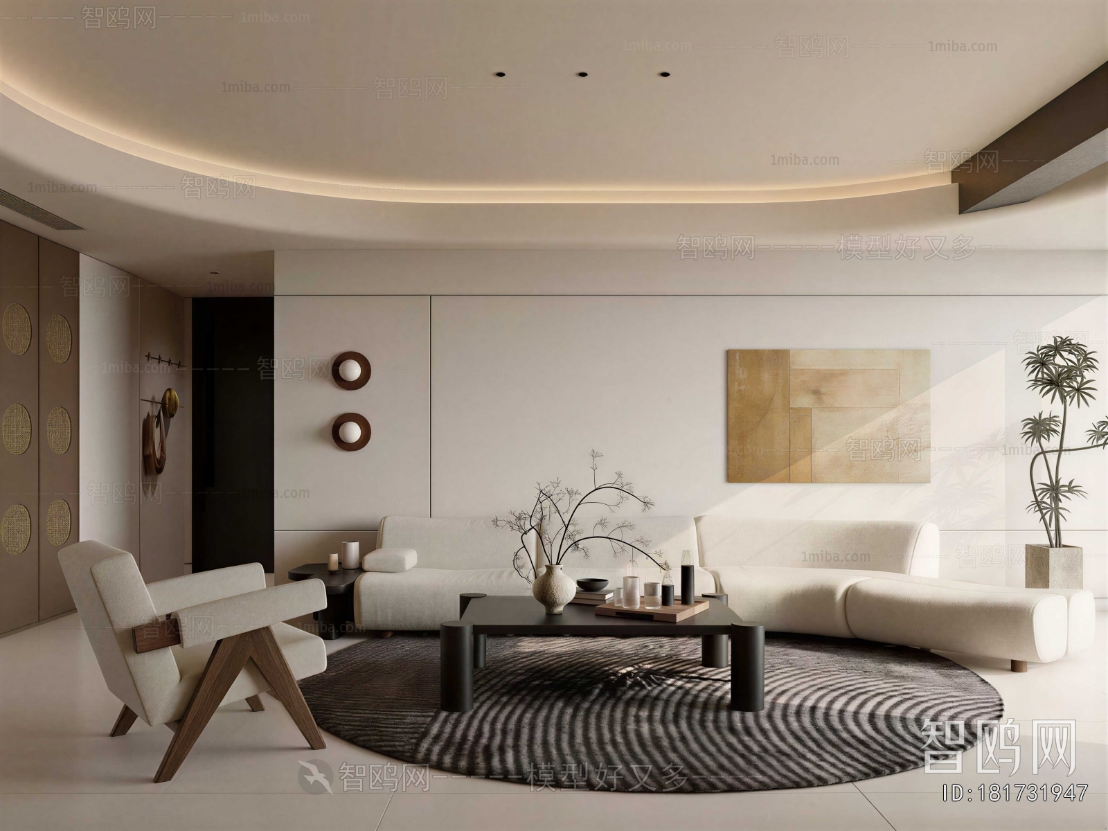 Wabi-sabi Style A Living Room