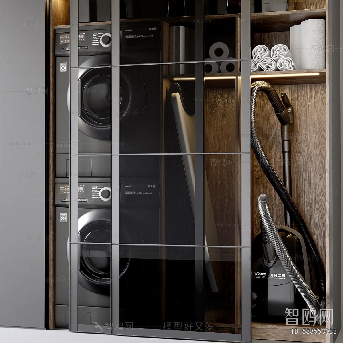 Modern Laundry Cabinet
