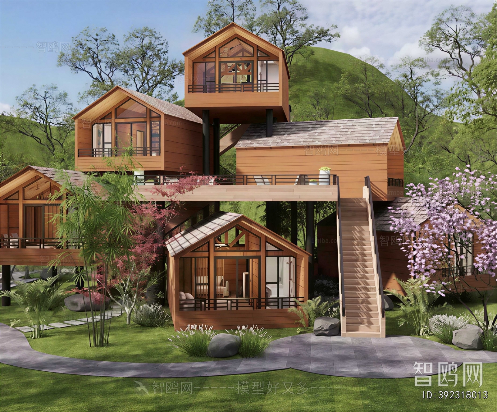 New Chinese Style Appearance Of Commercial Building