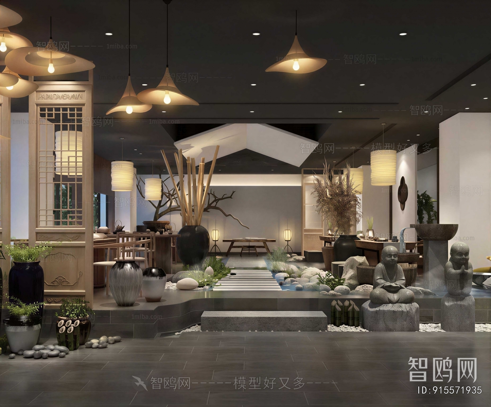 New Chinese Style Teahouse Tea House