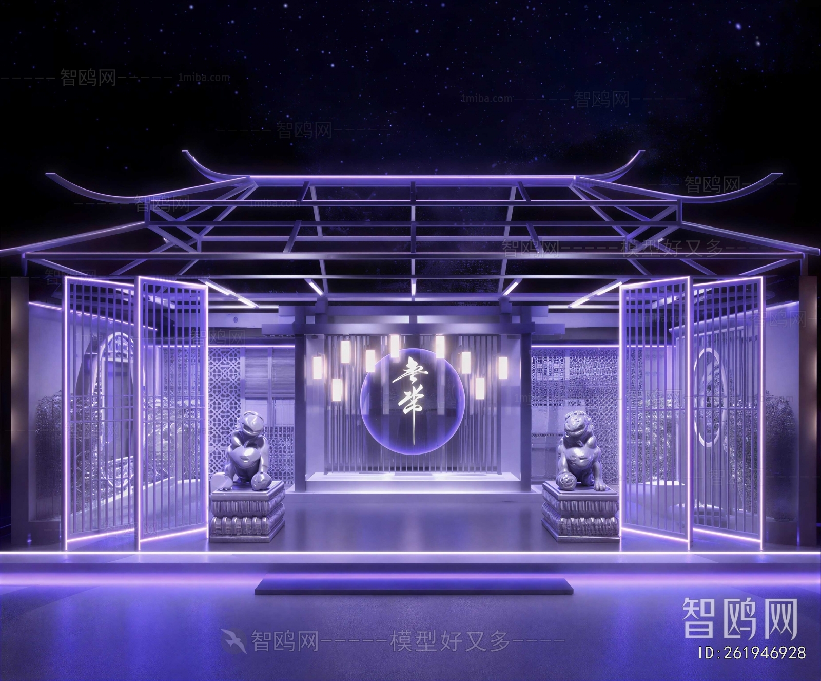 New Chinese Style Exhibition Hall