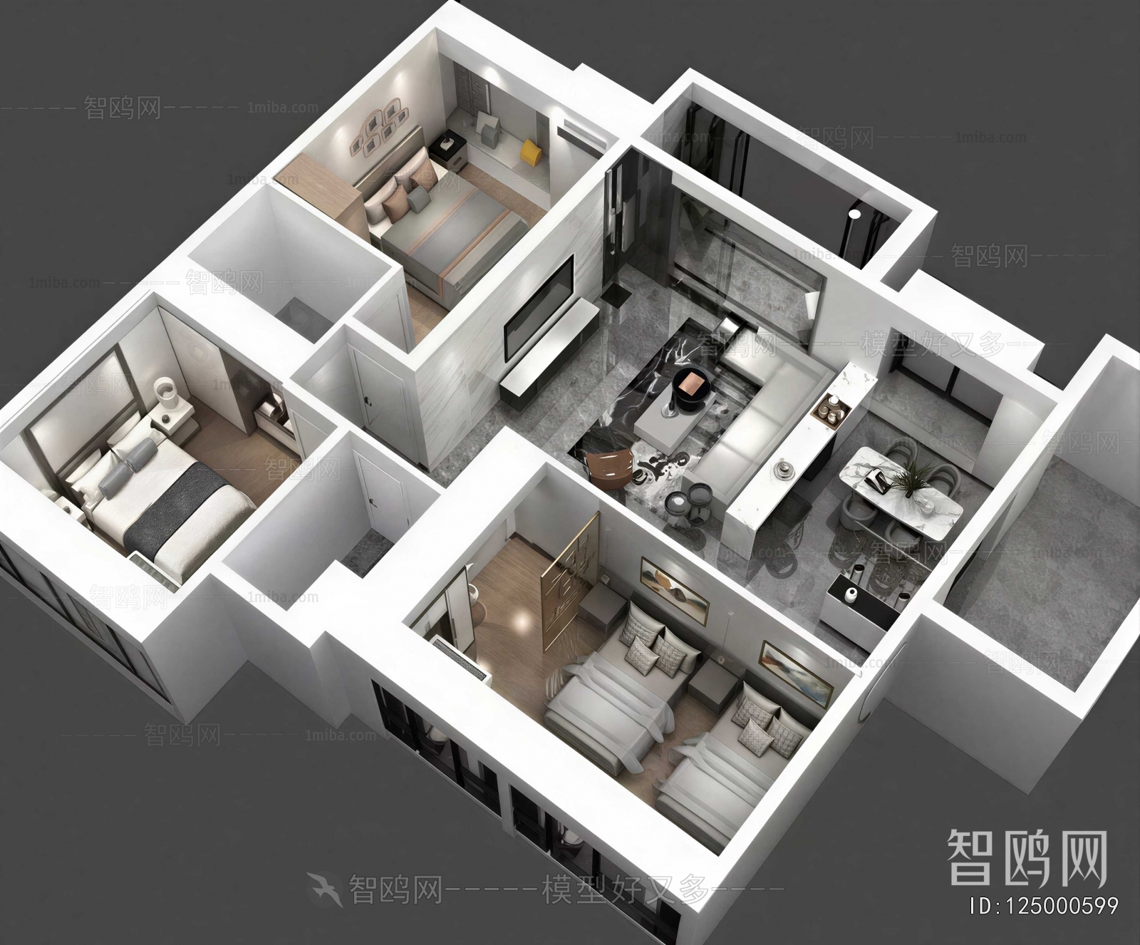 Modern A Bird's-eye View Of Home Decoration