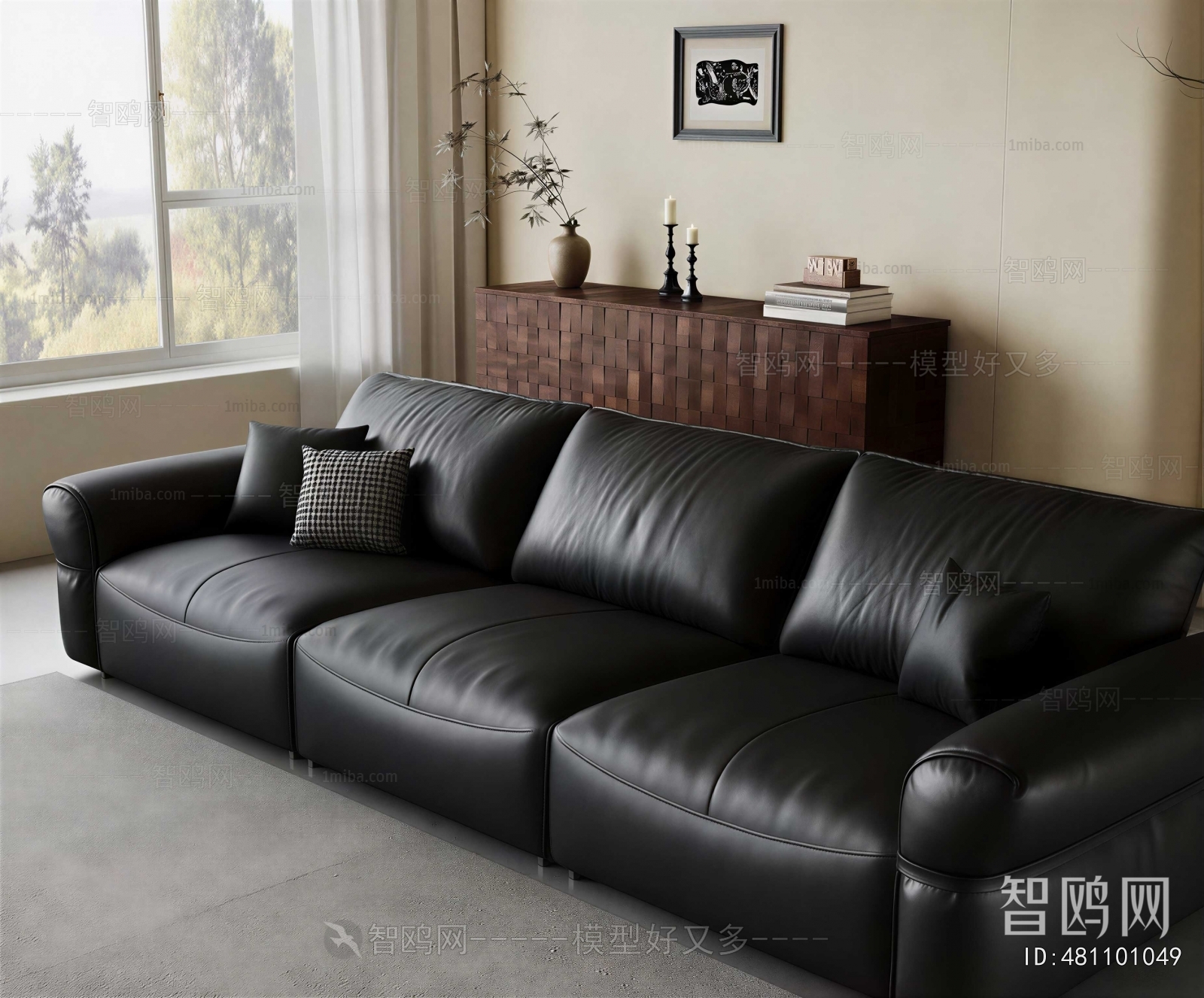 Modern Three-seat Sofa