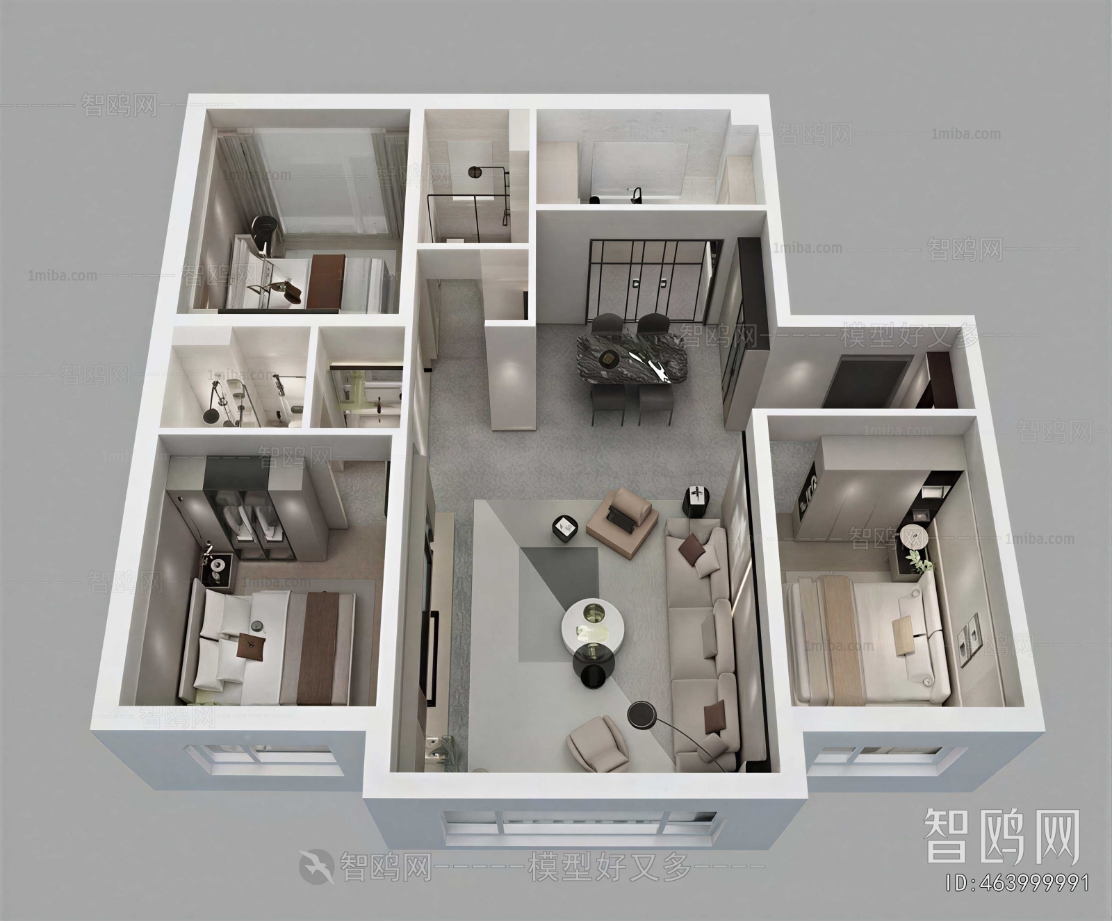 Modern A Bird's-eye View Of Home Decoration