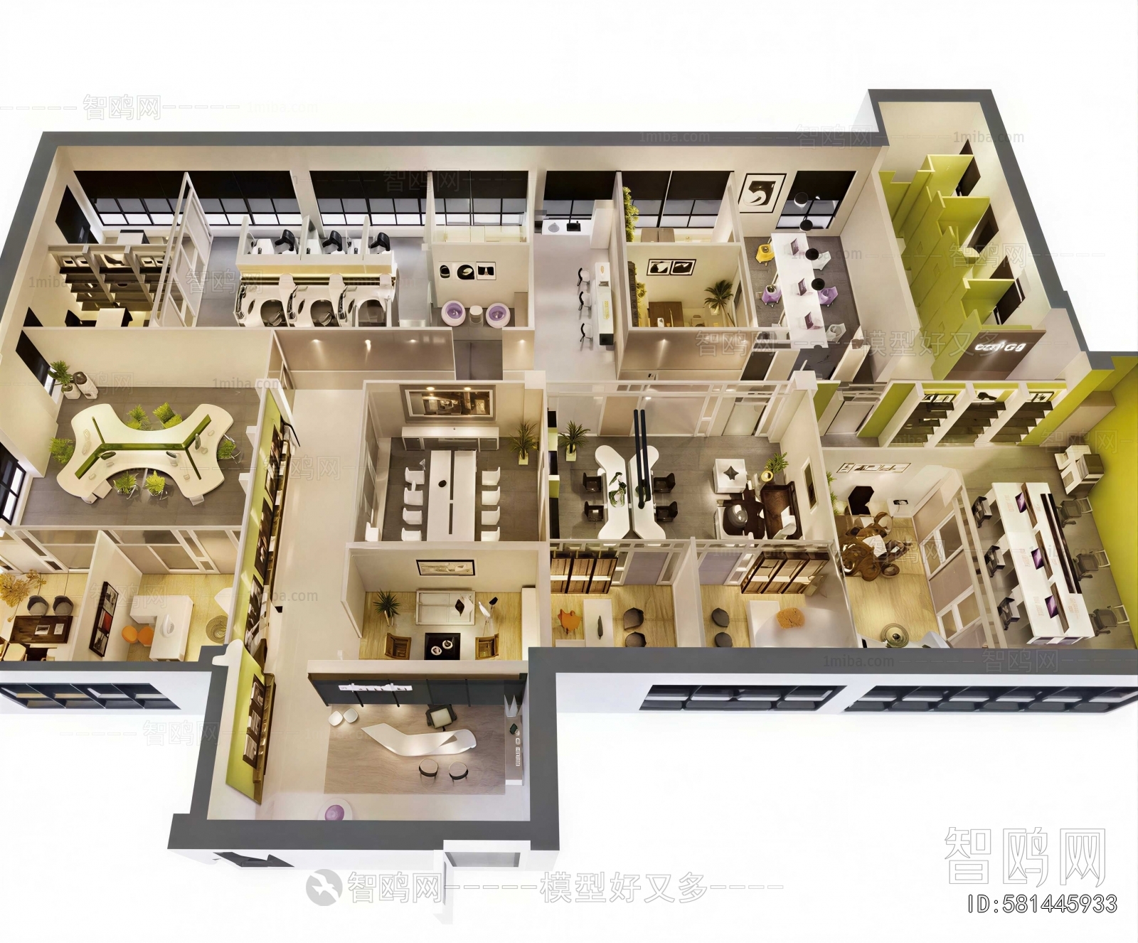 Modern A Bird's-eye View Of Home Decoration