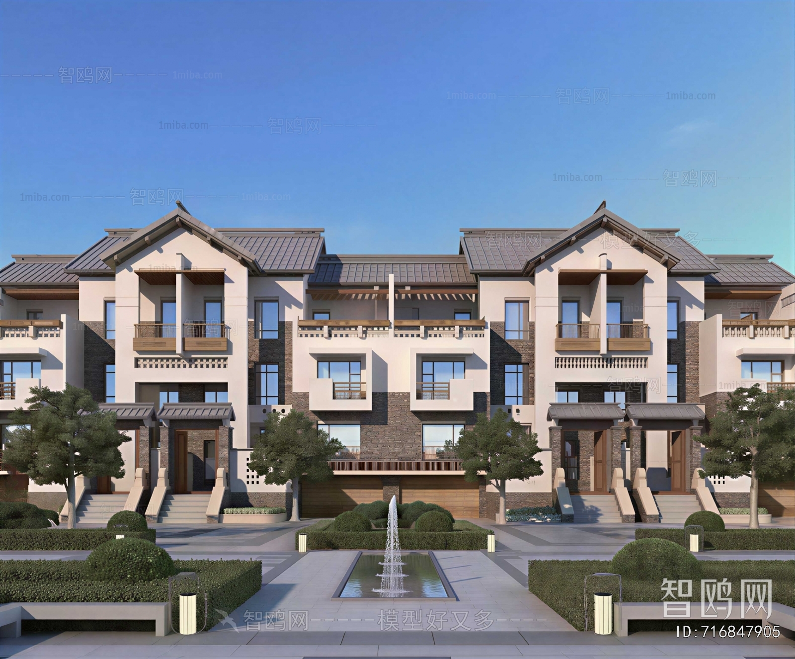 New Chinese Style Townhouse