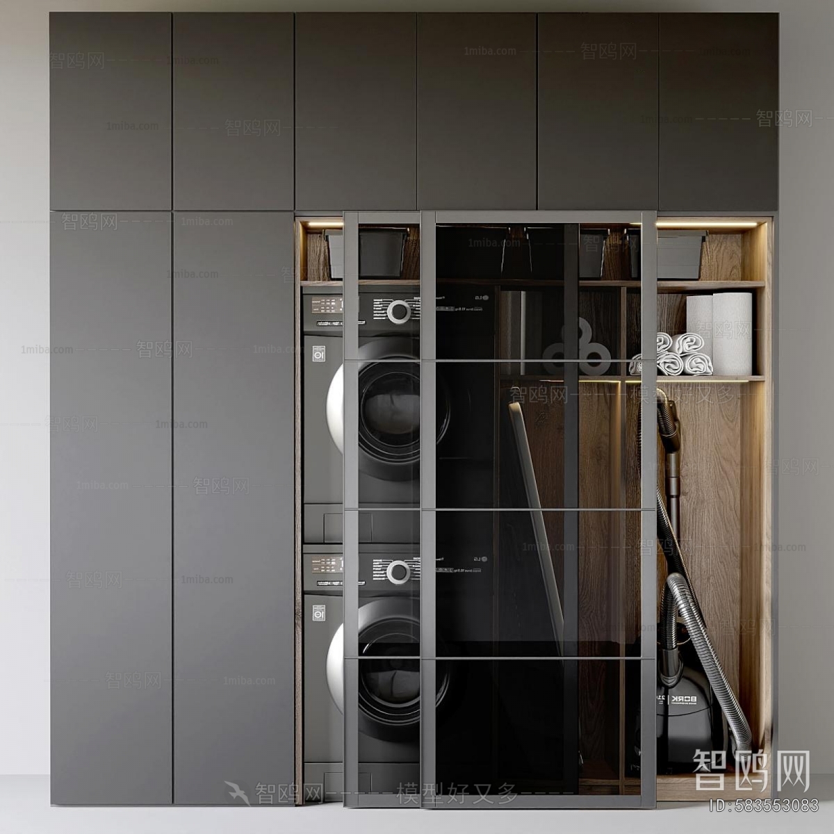 Modern Laundry Cabinet