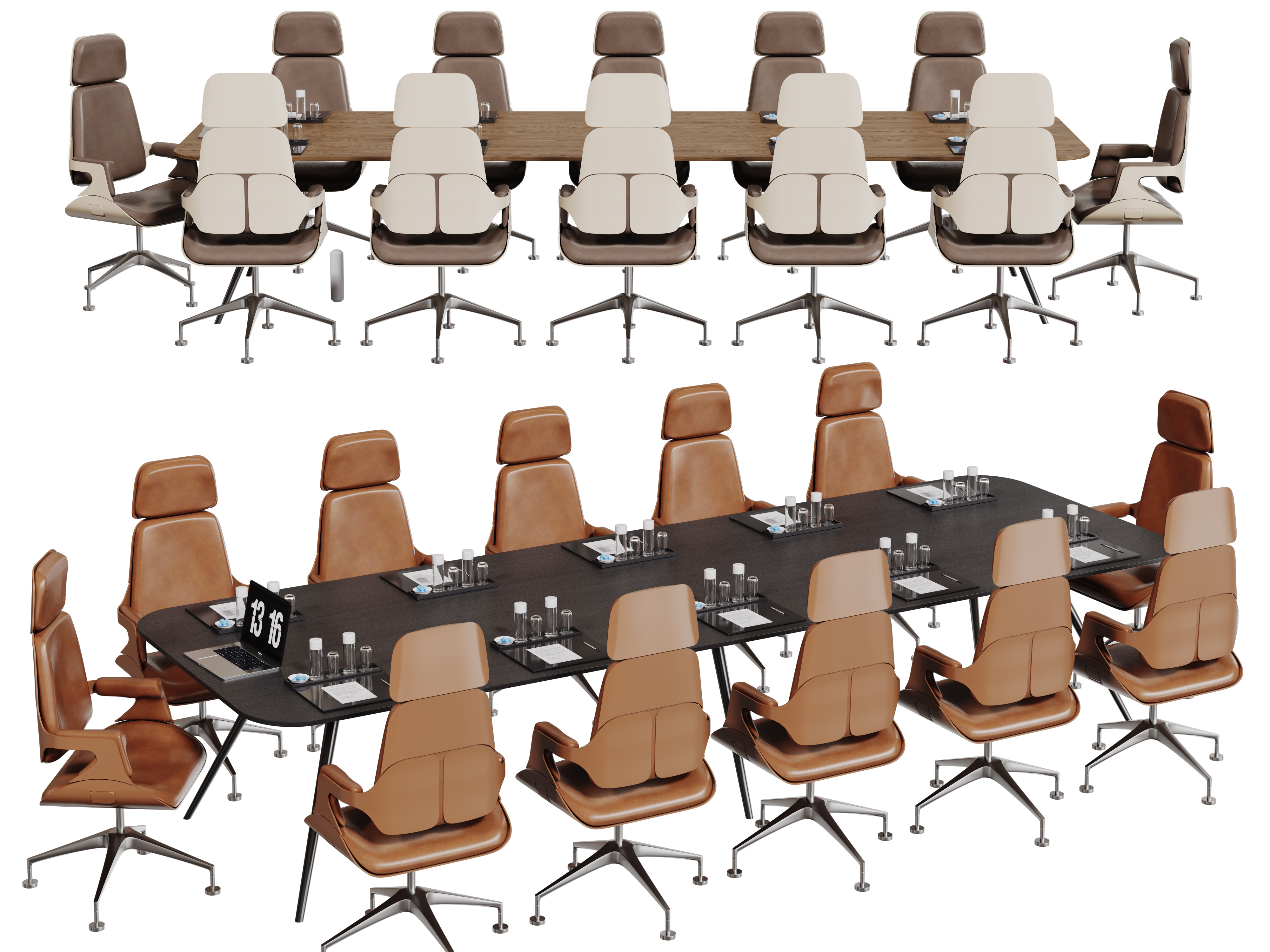 现代会议桌椅组合-3114743