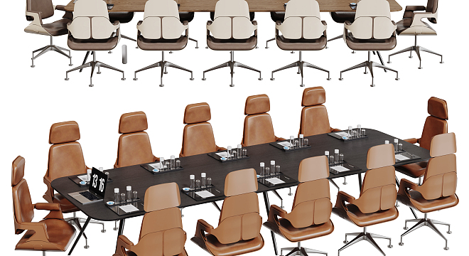 现代会议桌椅组合-3114743