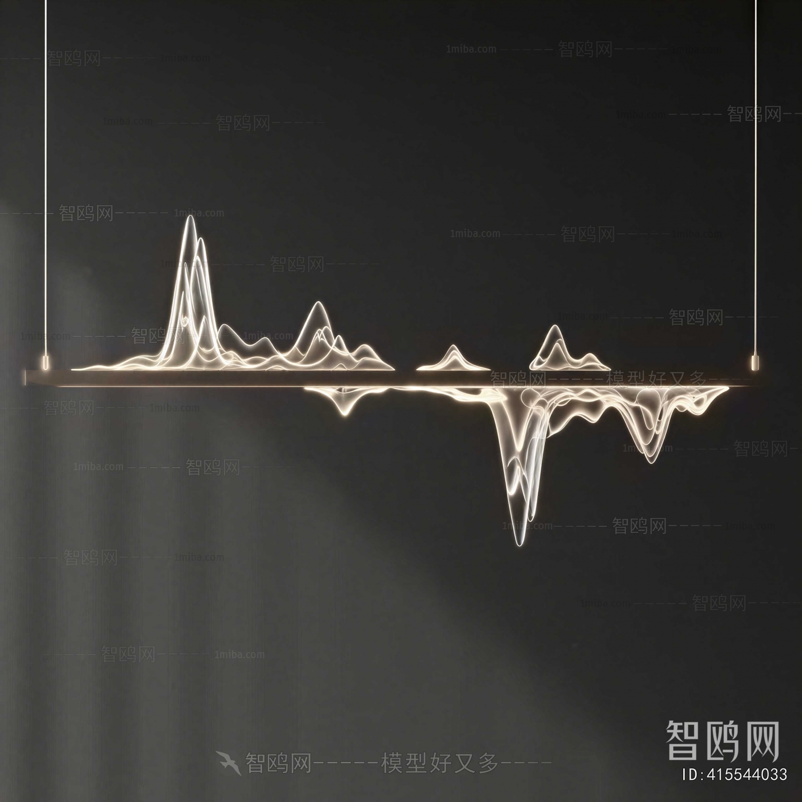 New Chinese Style Long Chandelier