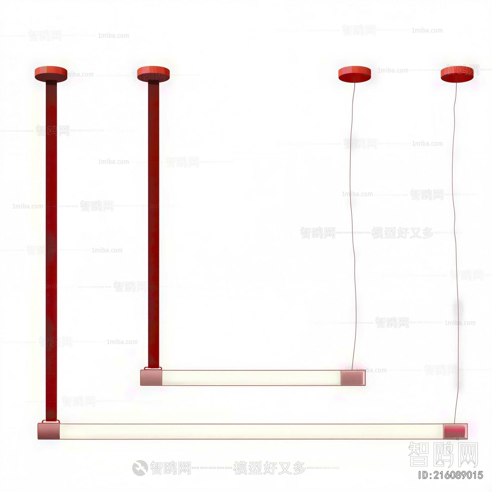 Modern Long Chandelier