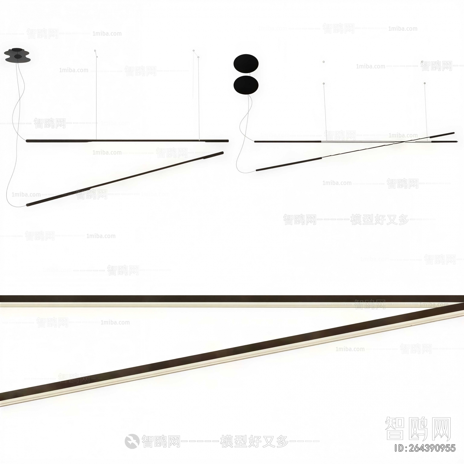 Modern Long Chandelier