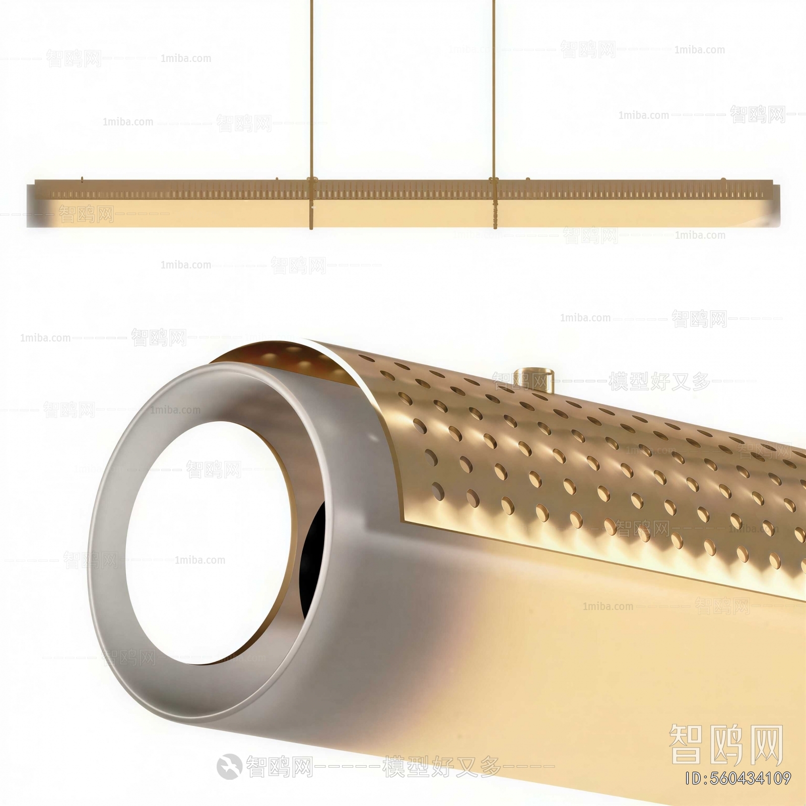 Modern Long Chandelier