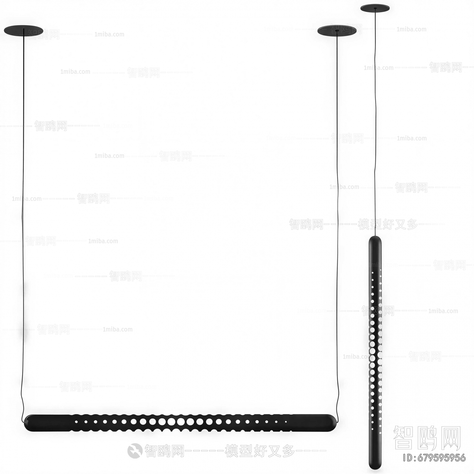 Modern Long Chandelier