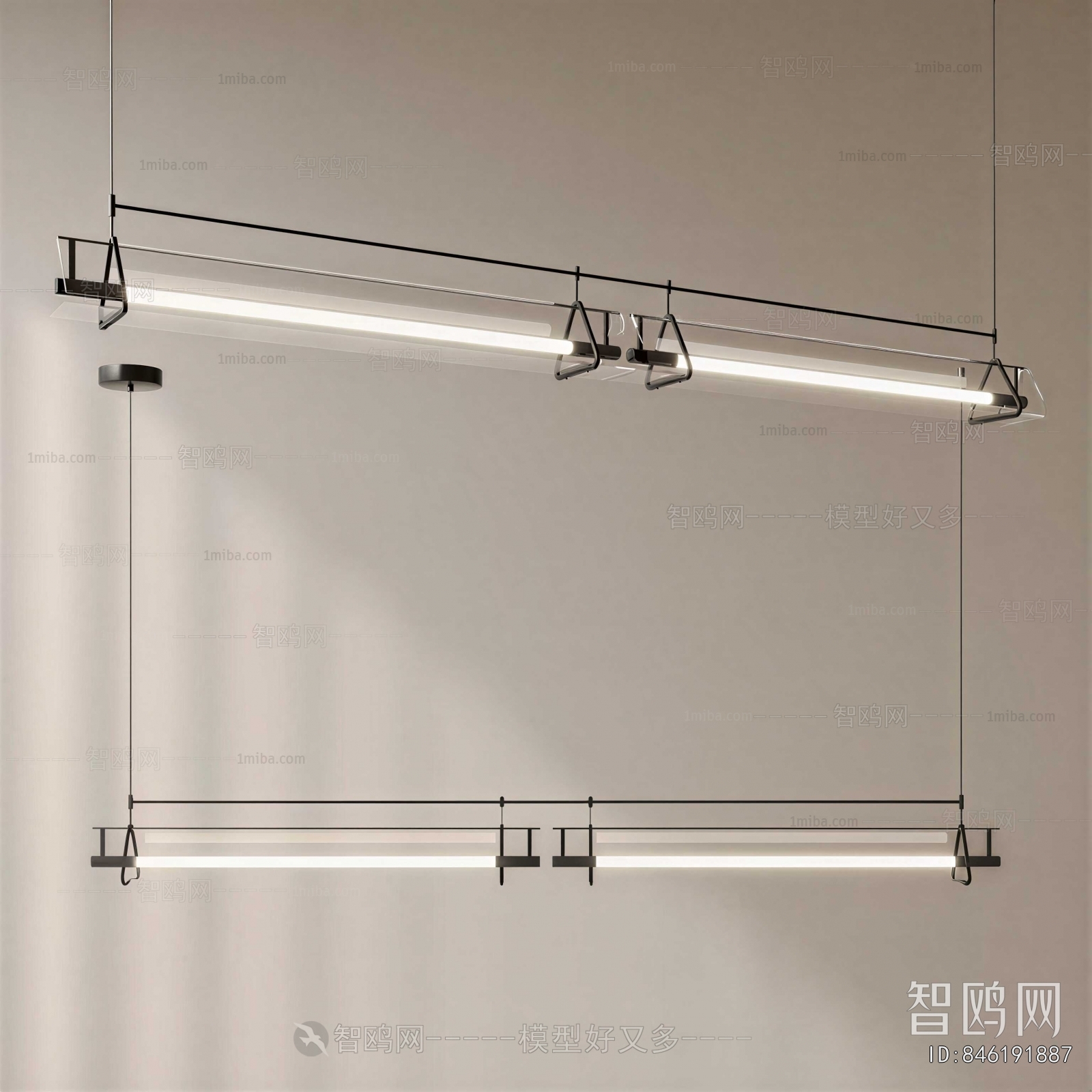 Modern Long Chandelier