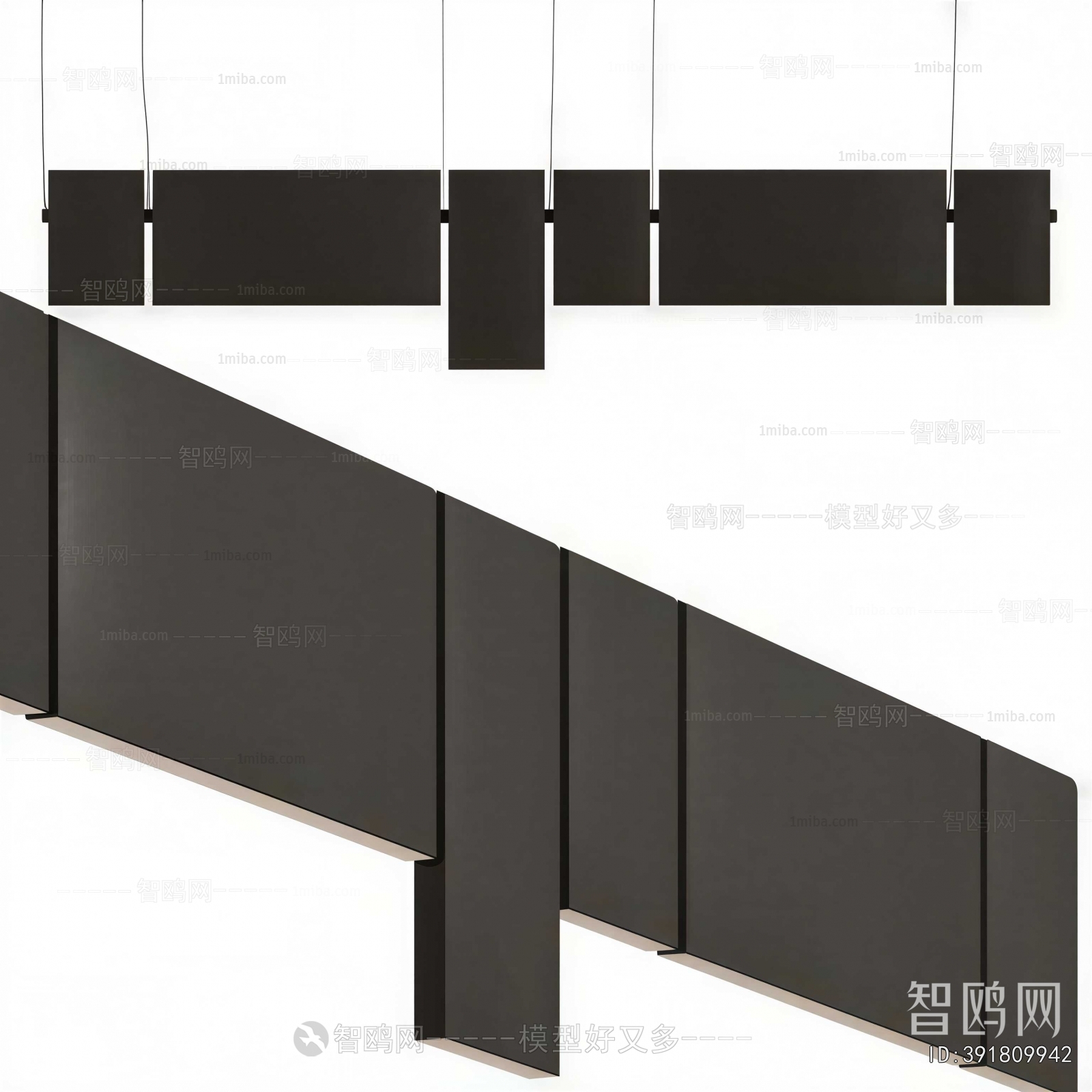 Modern Long Chandelier