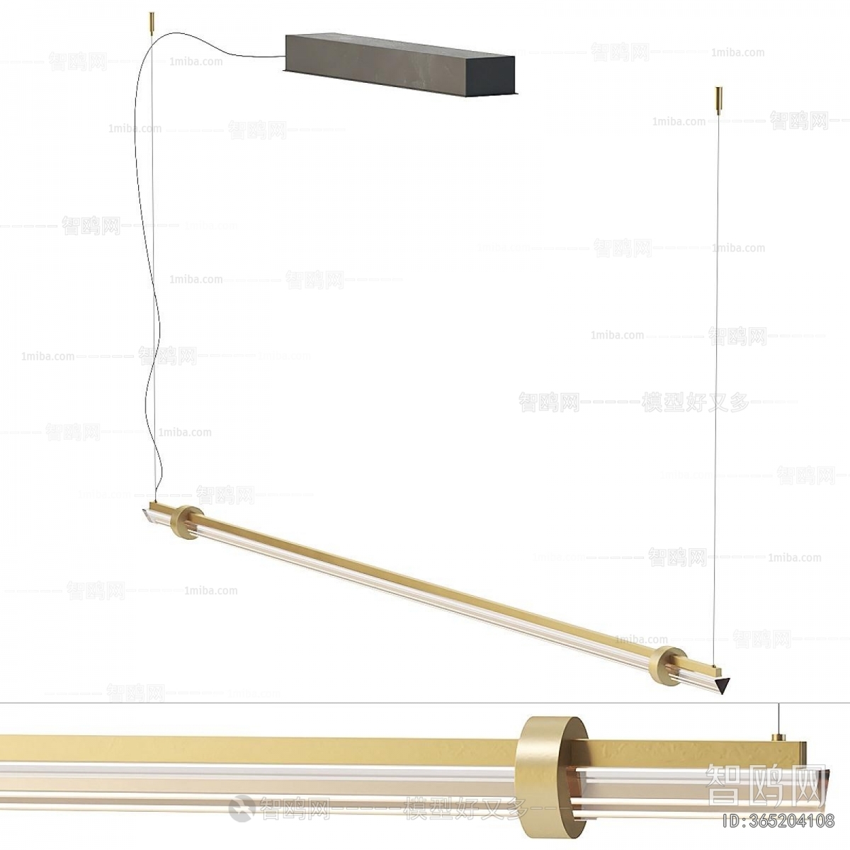 Modern Long Chandelier