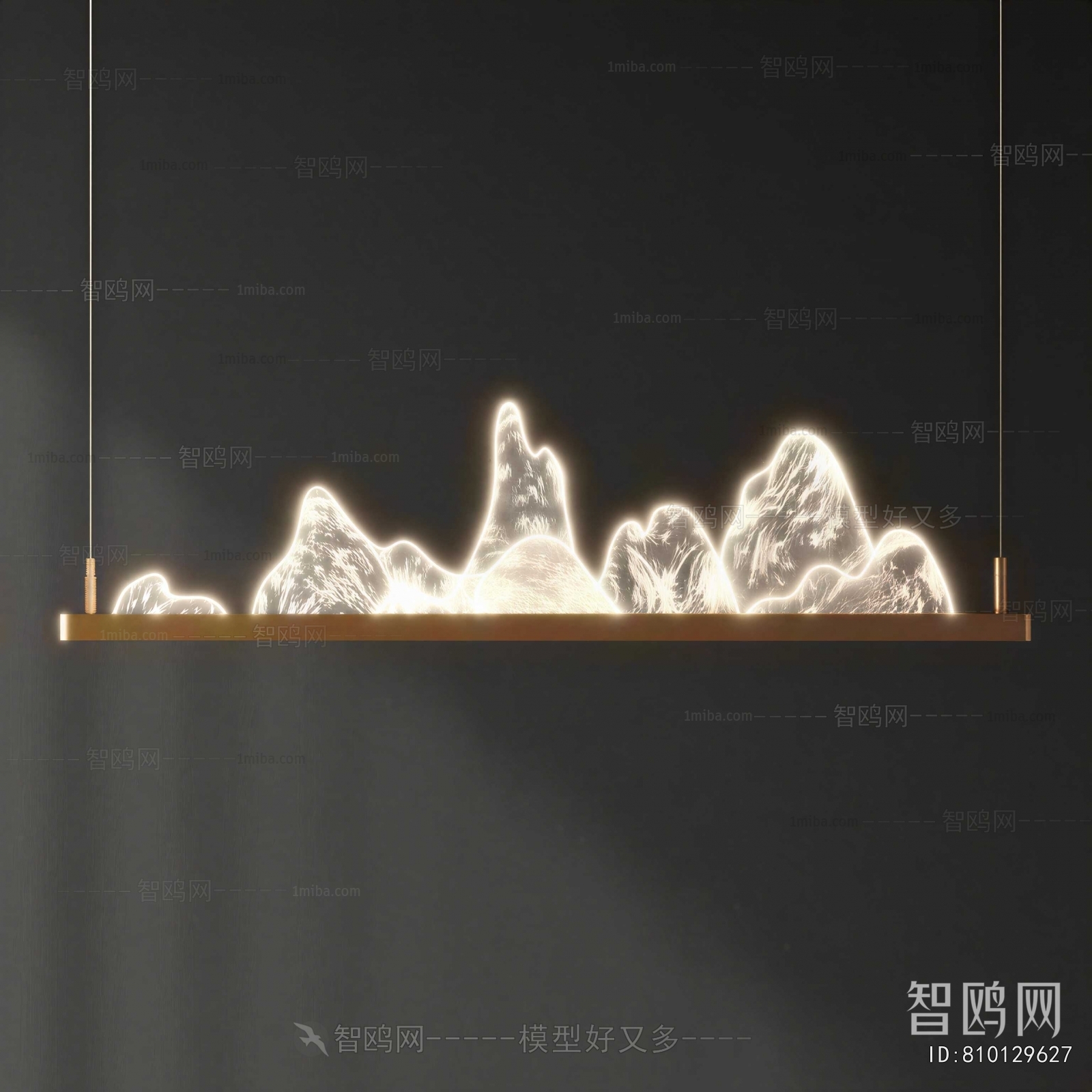 New Chinese Style Long Chandelier