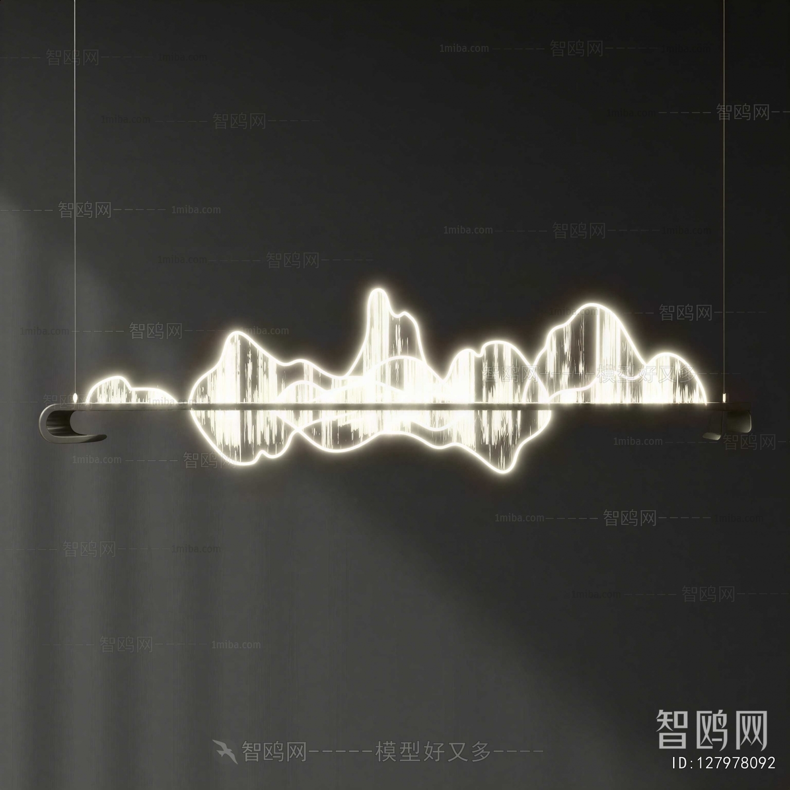 New Chinese Style Long Chandelier