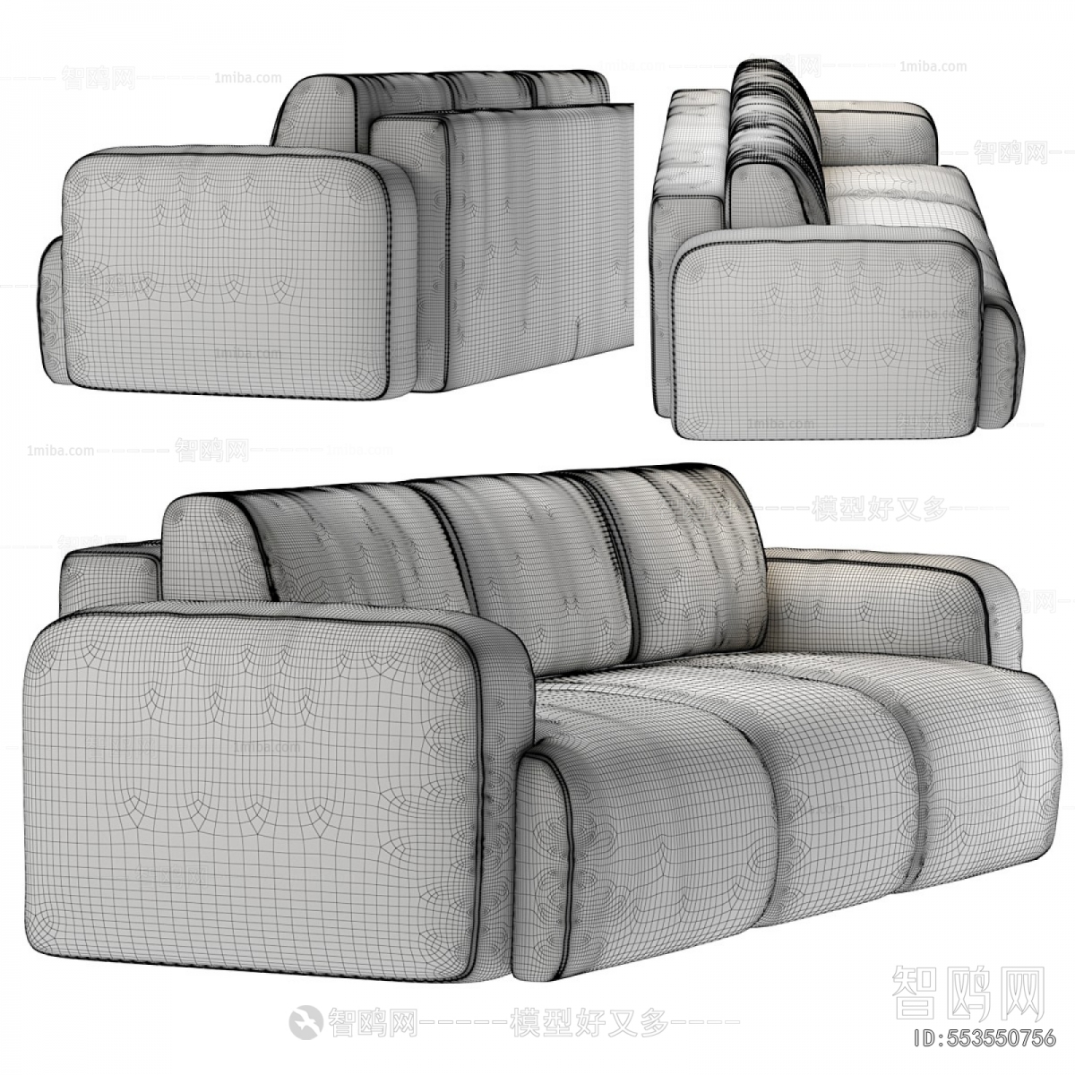 Modern Three-seat Sofa