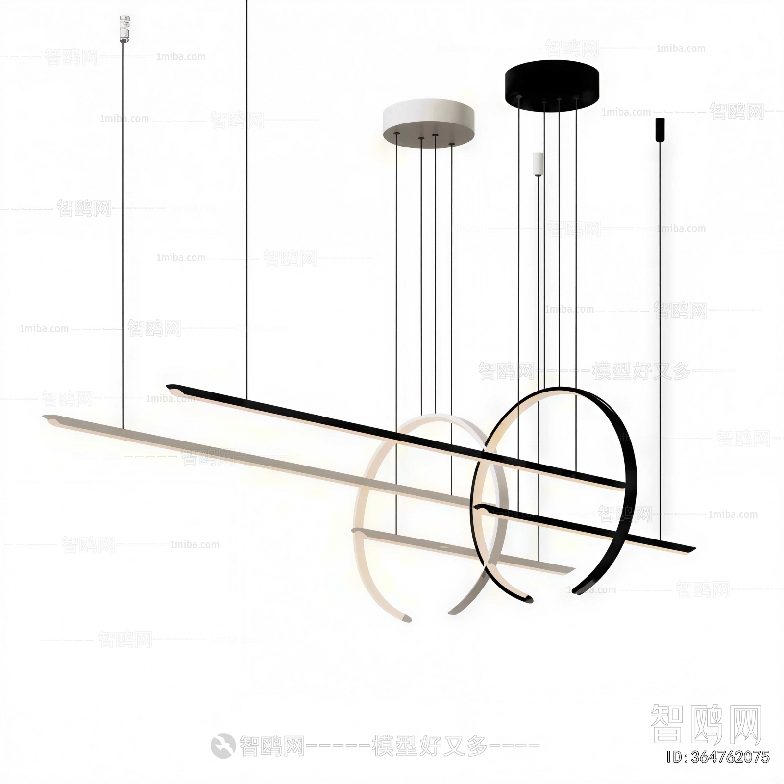 Modern Long Chandelier