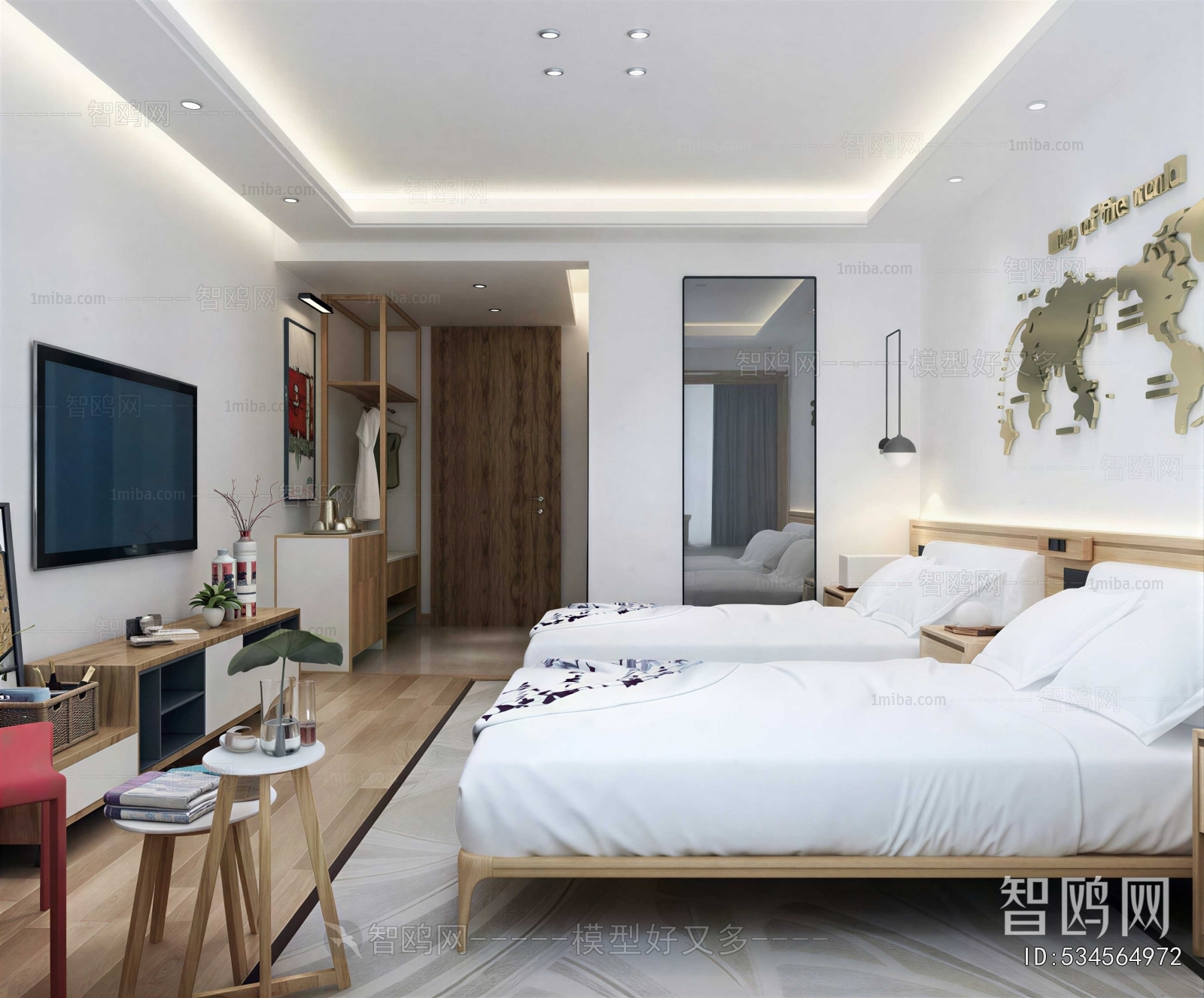Modern Guest Room