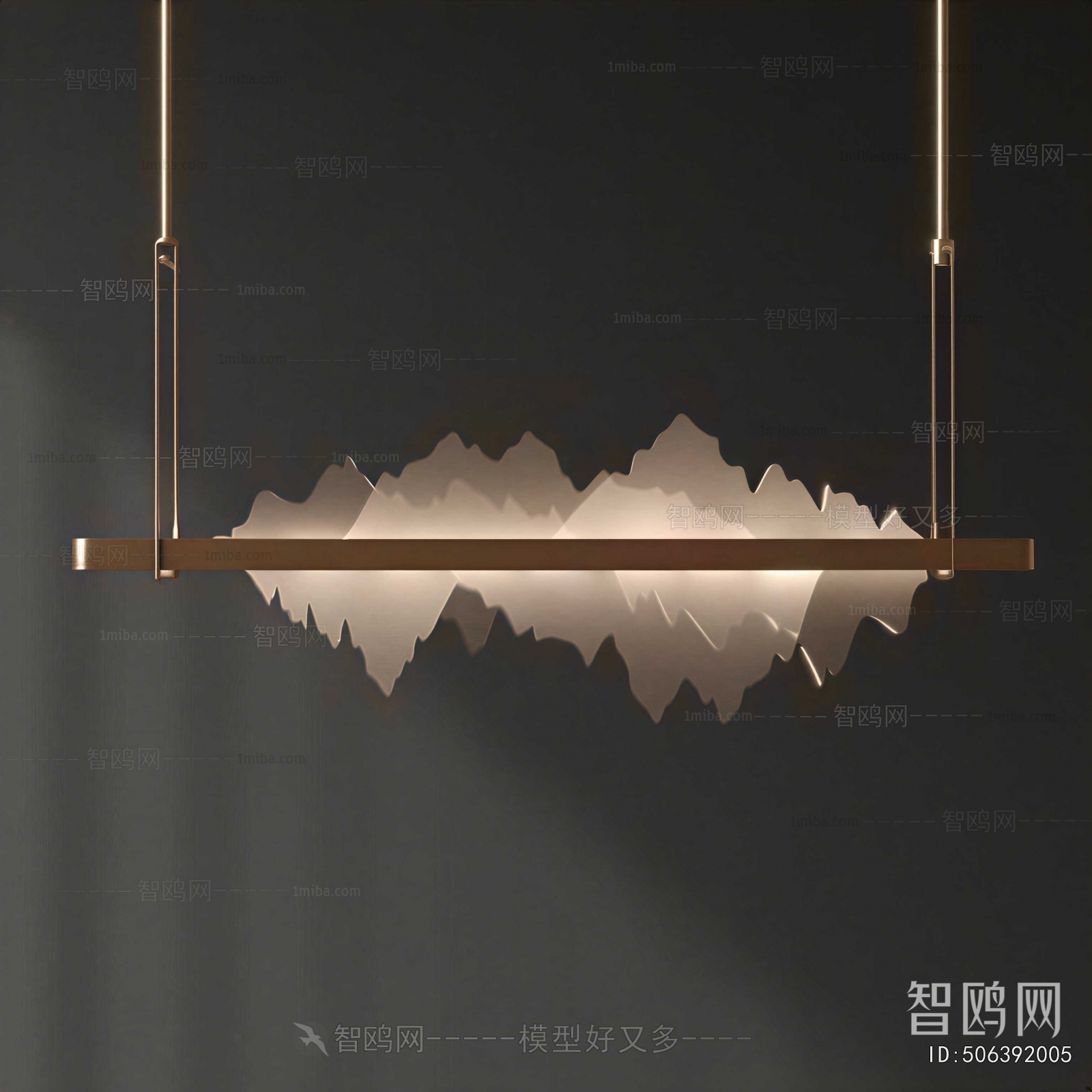 New Chinese Style Long Chandelier