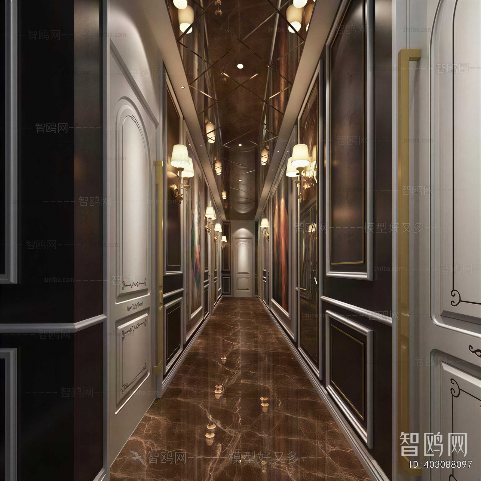 European Style Hallway