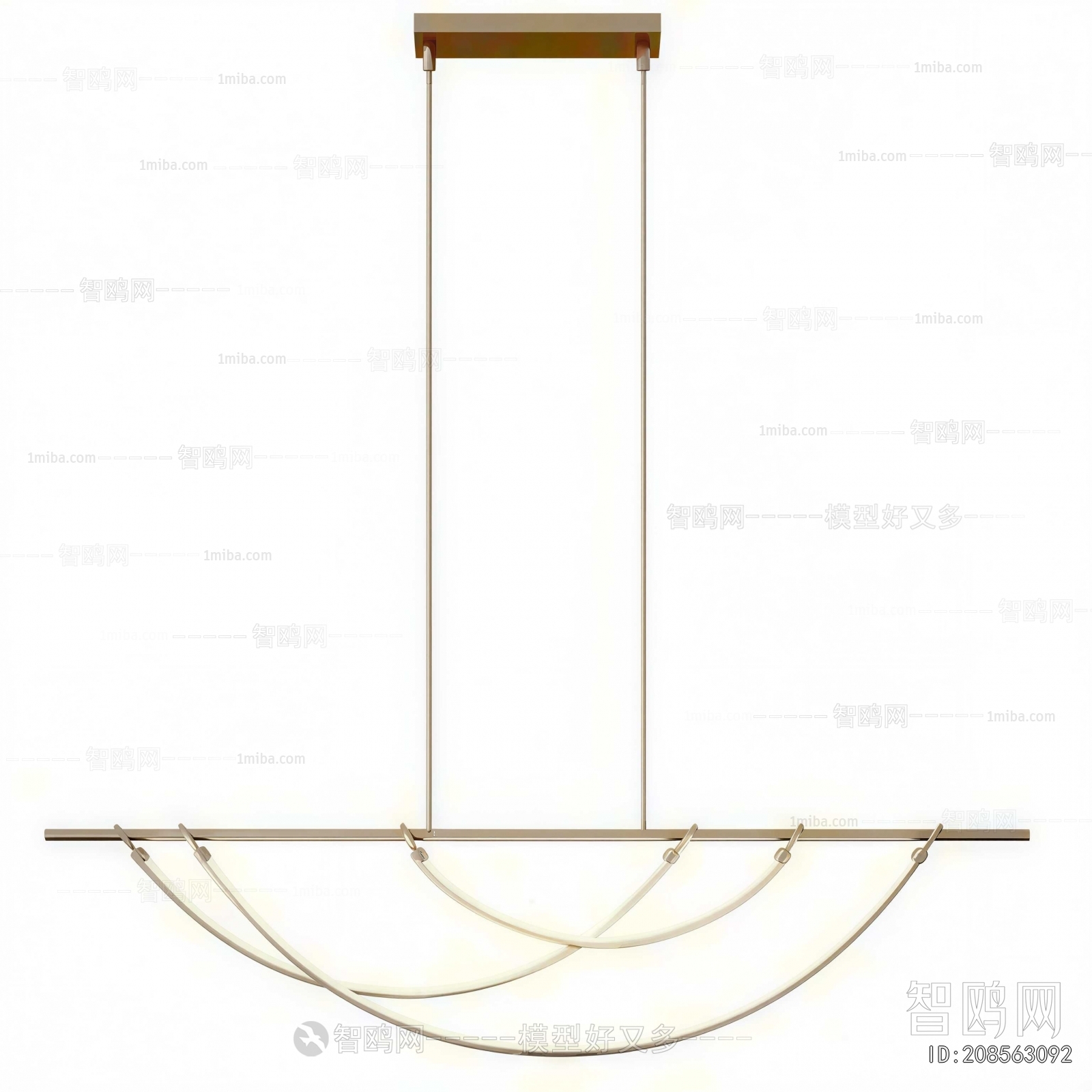 Modern Long Chandelier