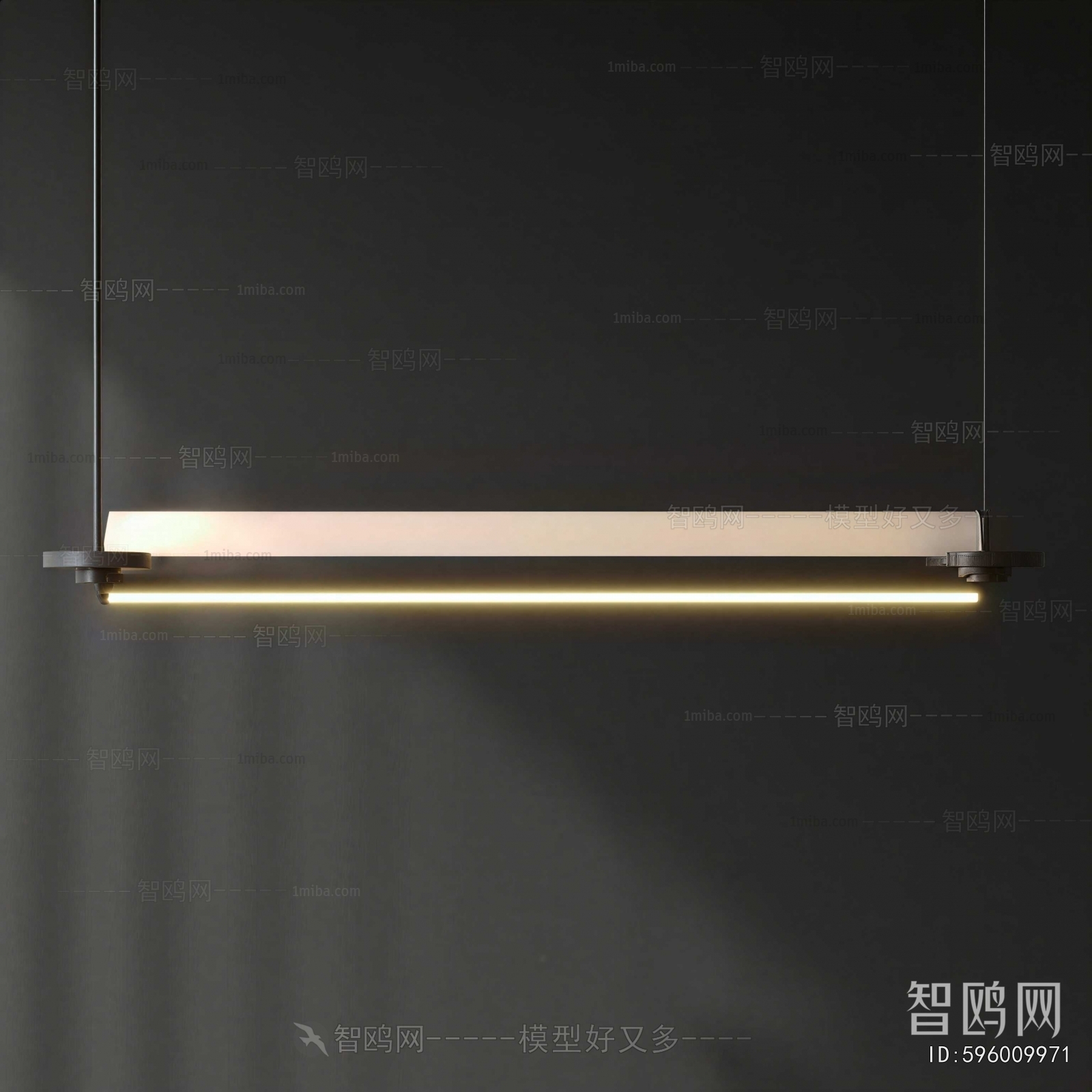 New Chinese Style Long Chandelier