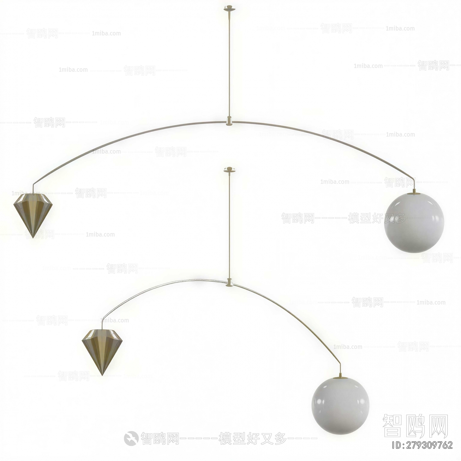 Modern Long Chandelier