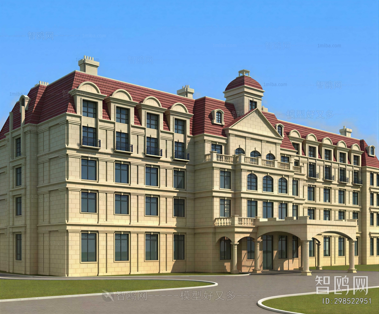 European Style Appearance Of Commercial Building