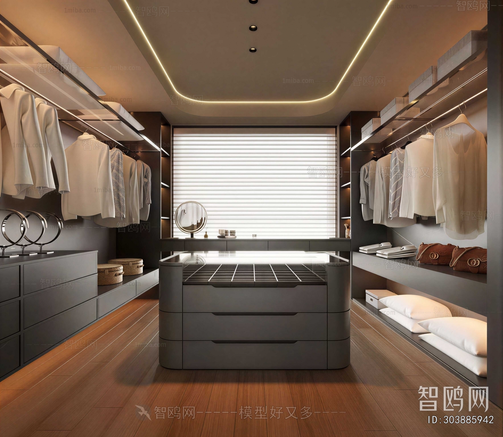 Modern Clothes Storage Area