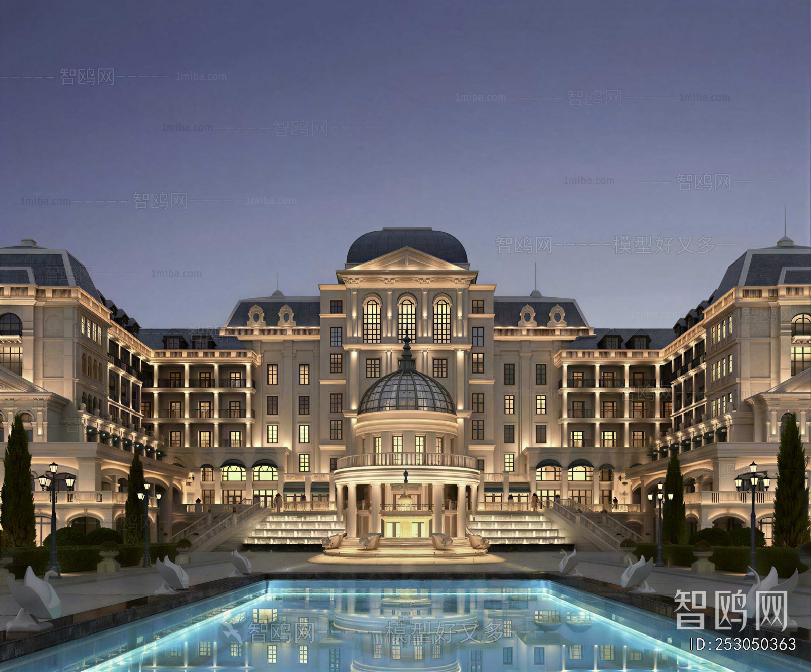 European Style Appearance Of Commercial Building