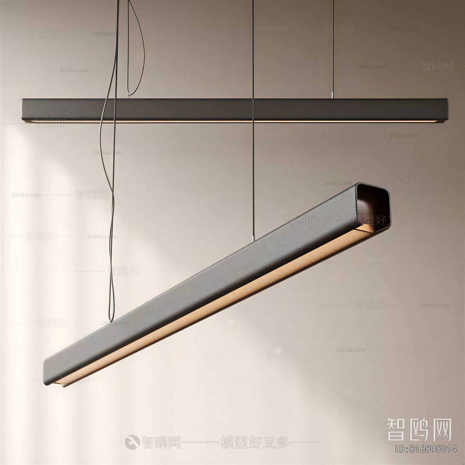 New Chinese Style Long Chandelier