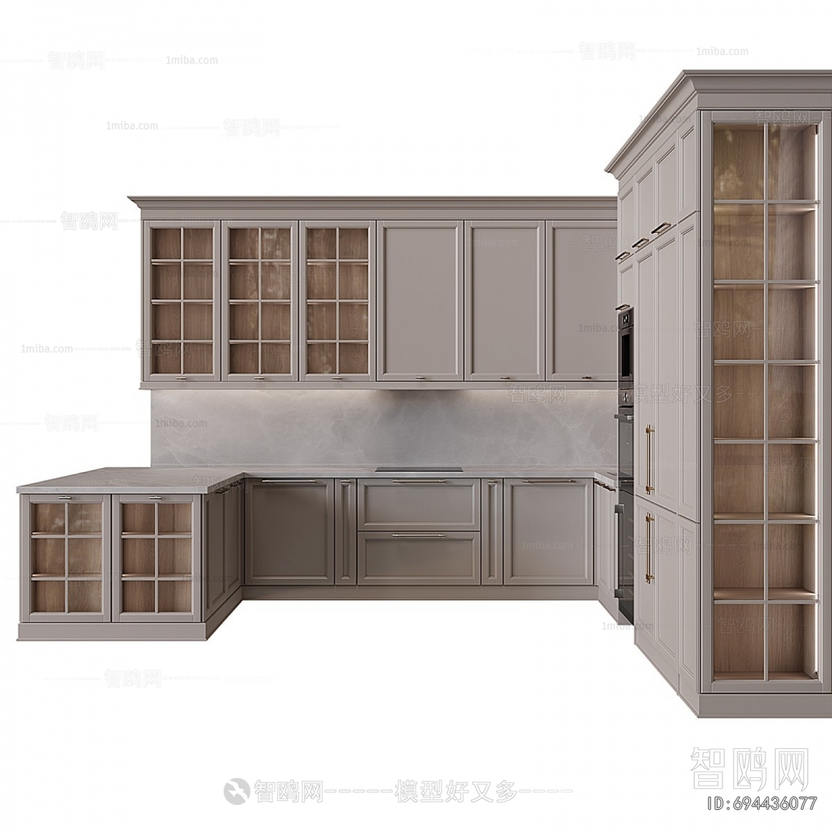 Simple European Style Kitchen Cabinet