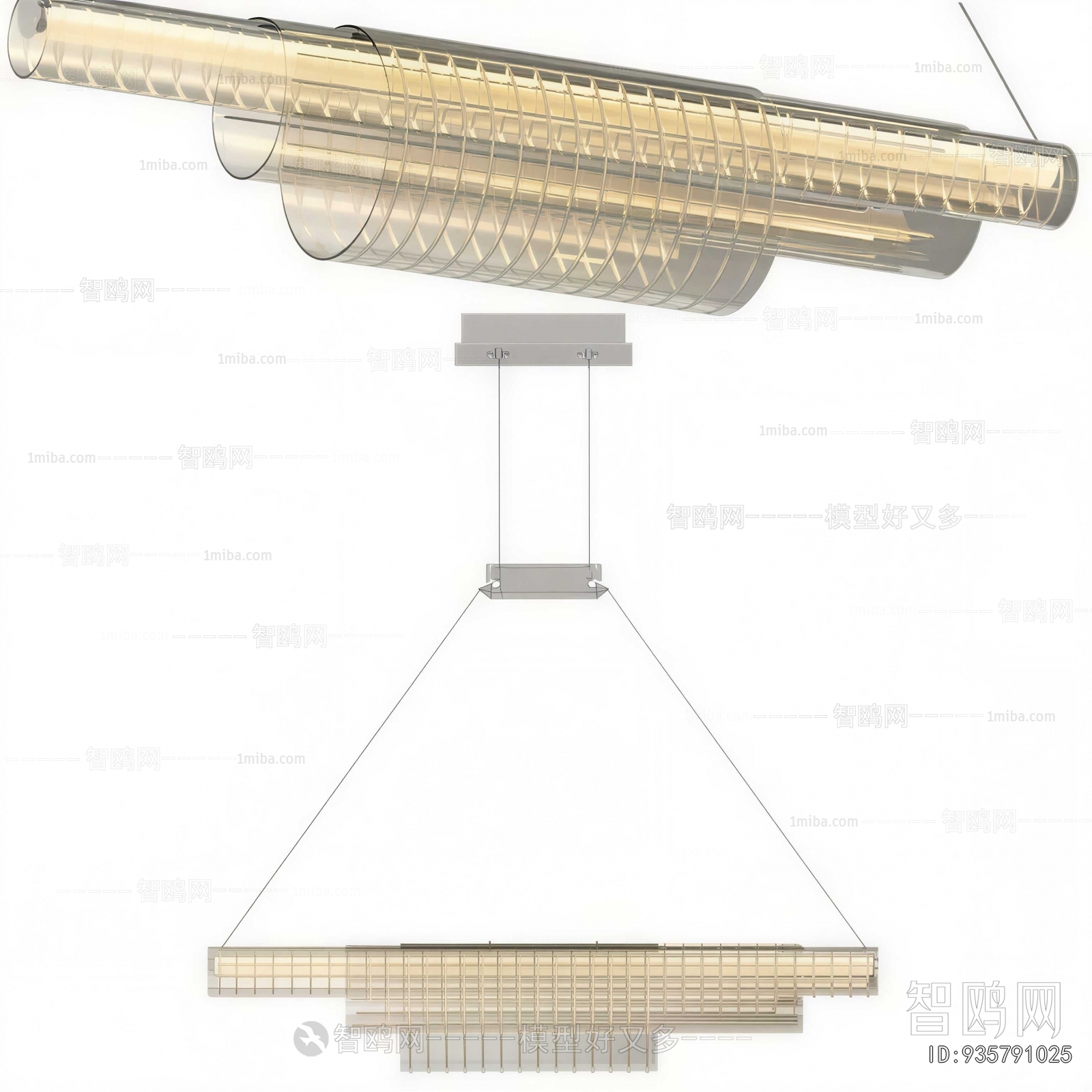 Modern Long Chandelier