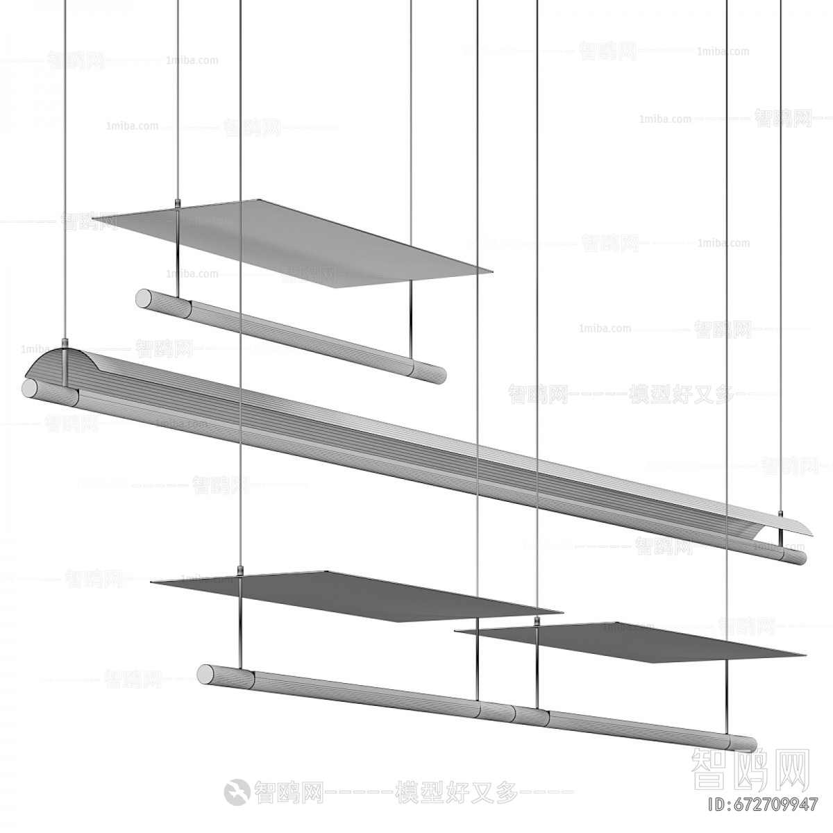 Modern Long Chandelier