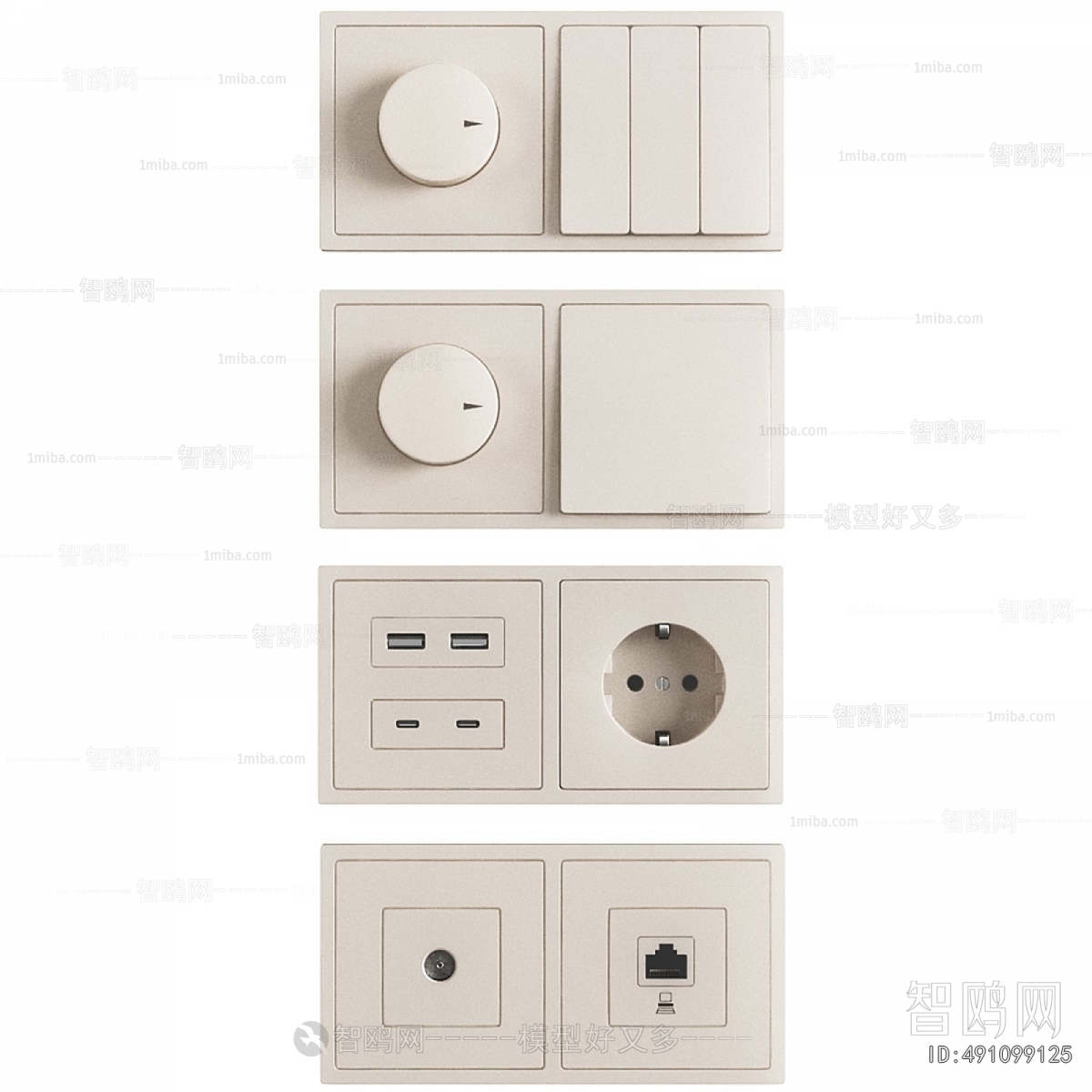 Modern Switch Socket Panel