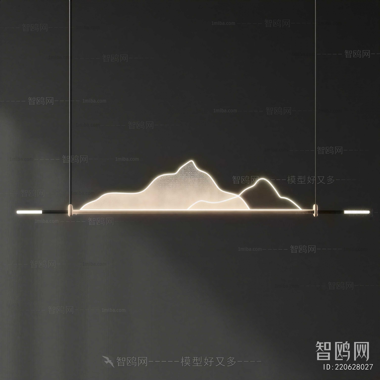 New Chinese Style Long Chandelier