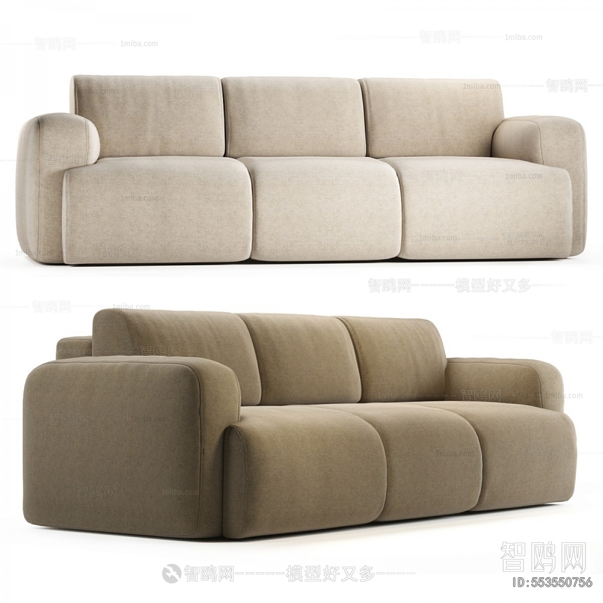 Modern Three-seat Sofa