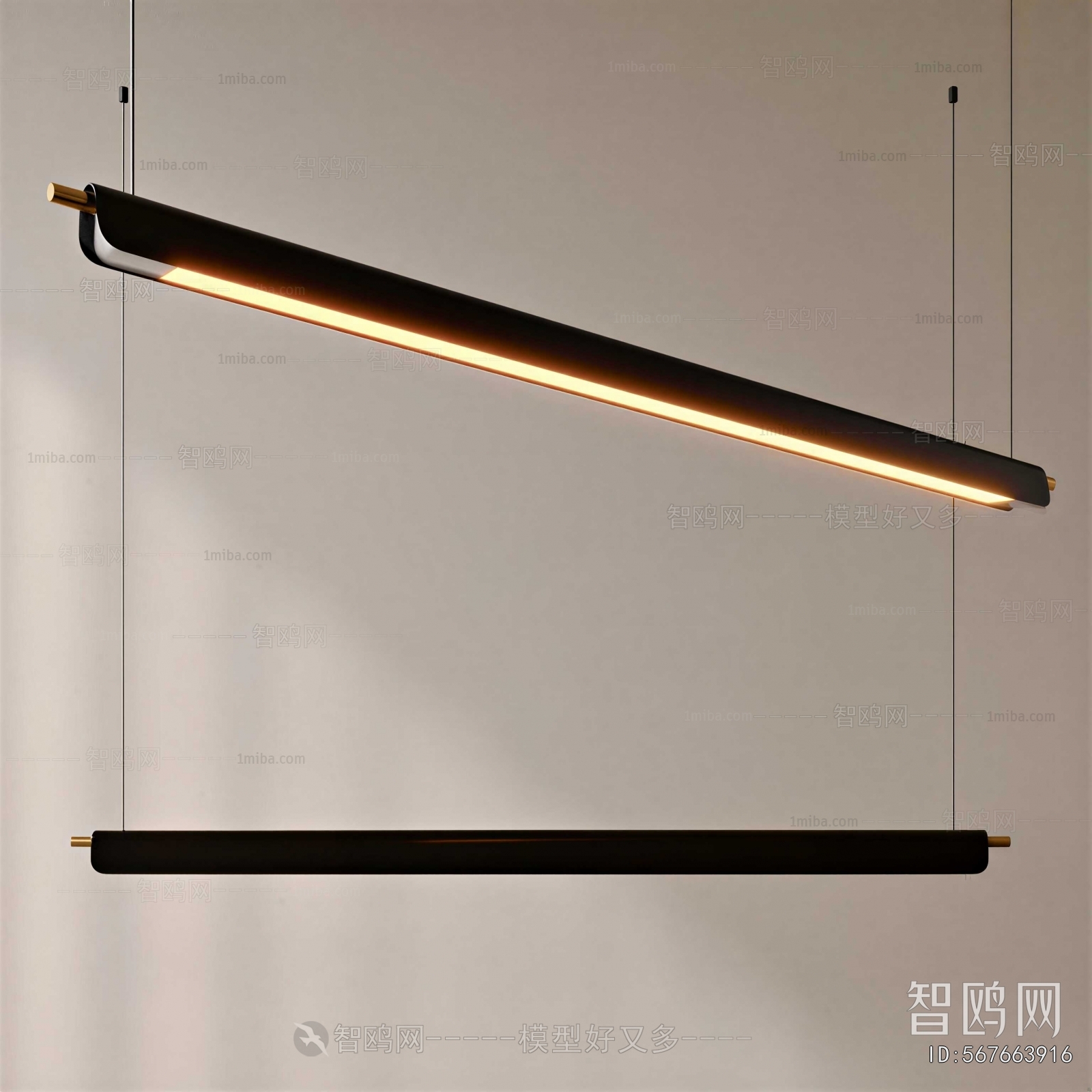 Modern Long Chandelier