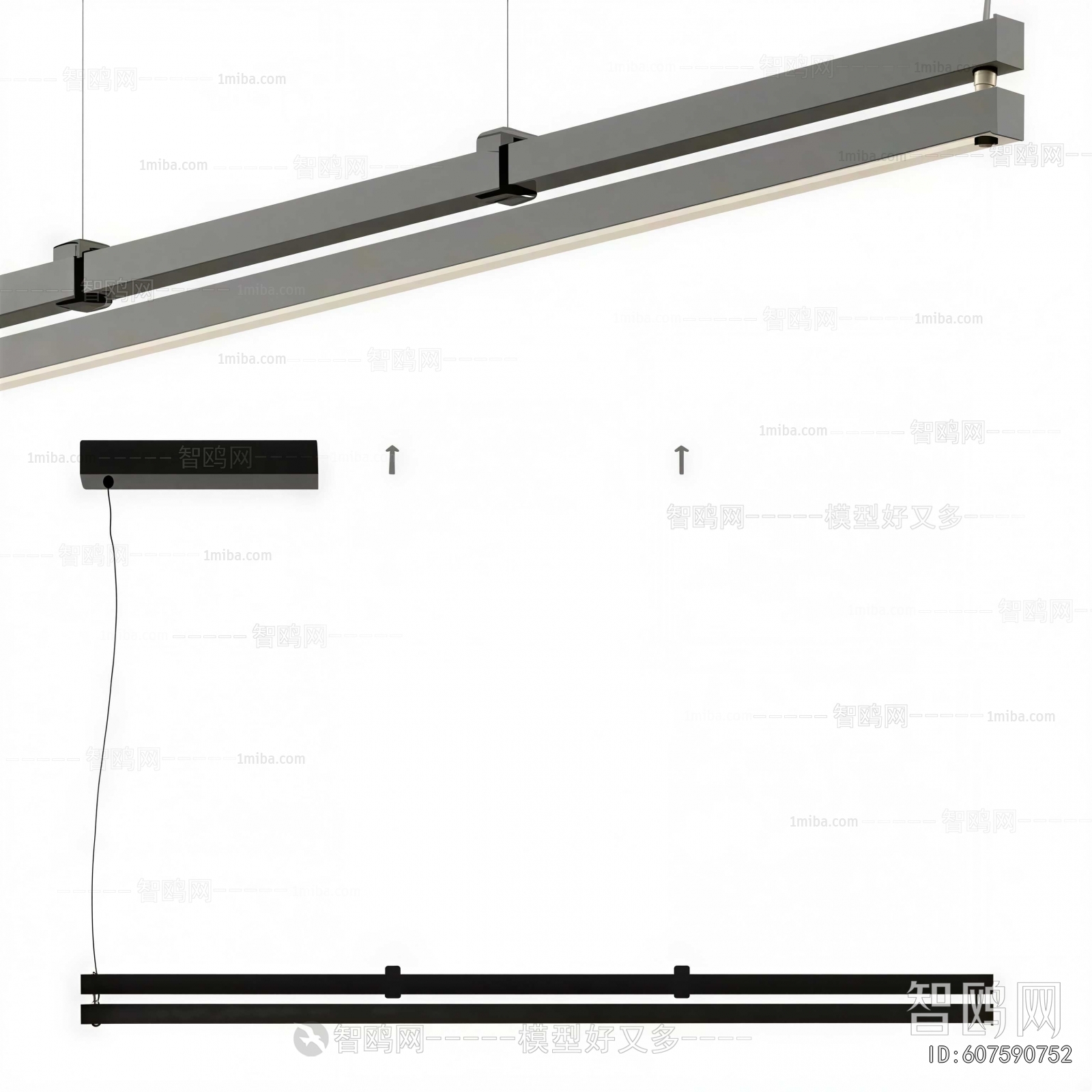 Modern Long Chandelier